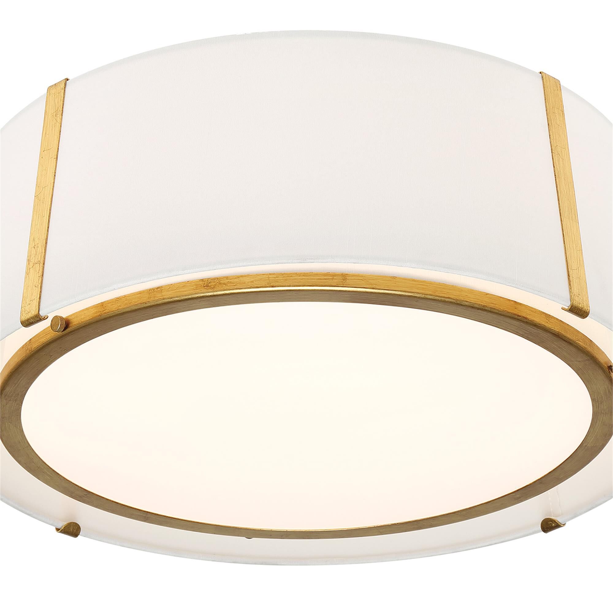 Fulton 18 Inch 3 Light Semi Flush Mount,