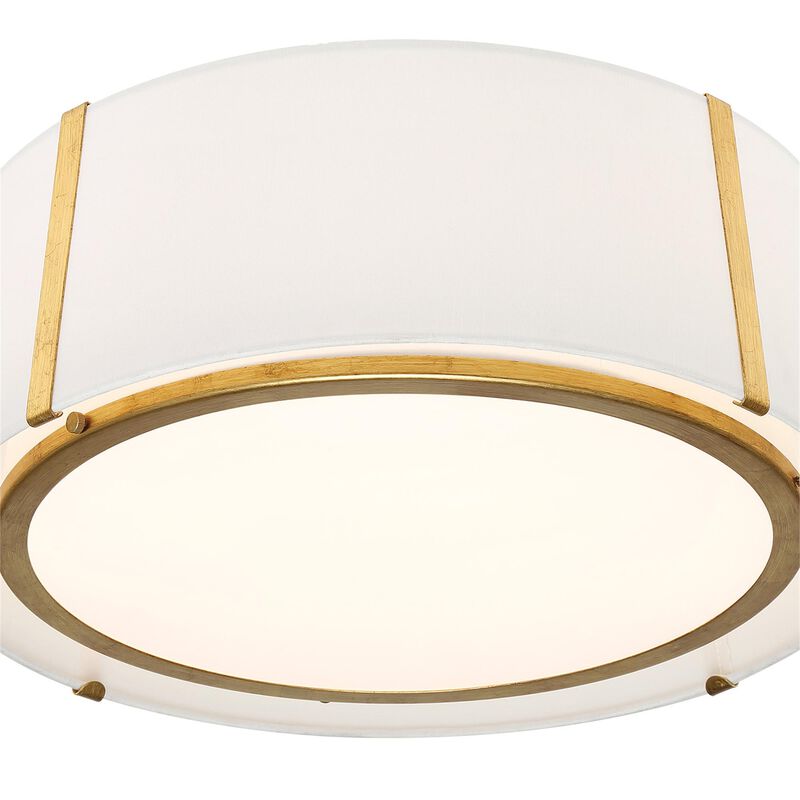 Fulton 18 Inch 3 Light Semi Flush Mount by Crystorama