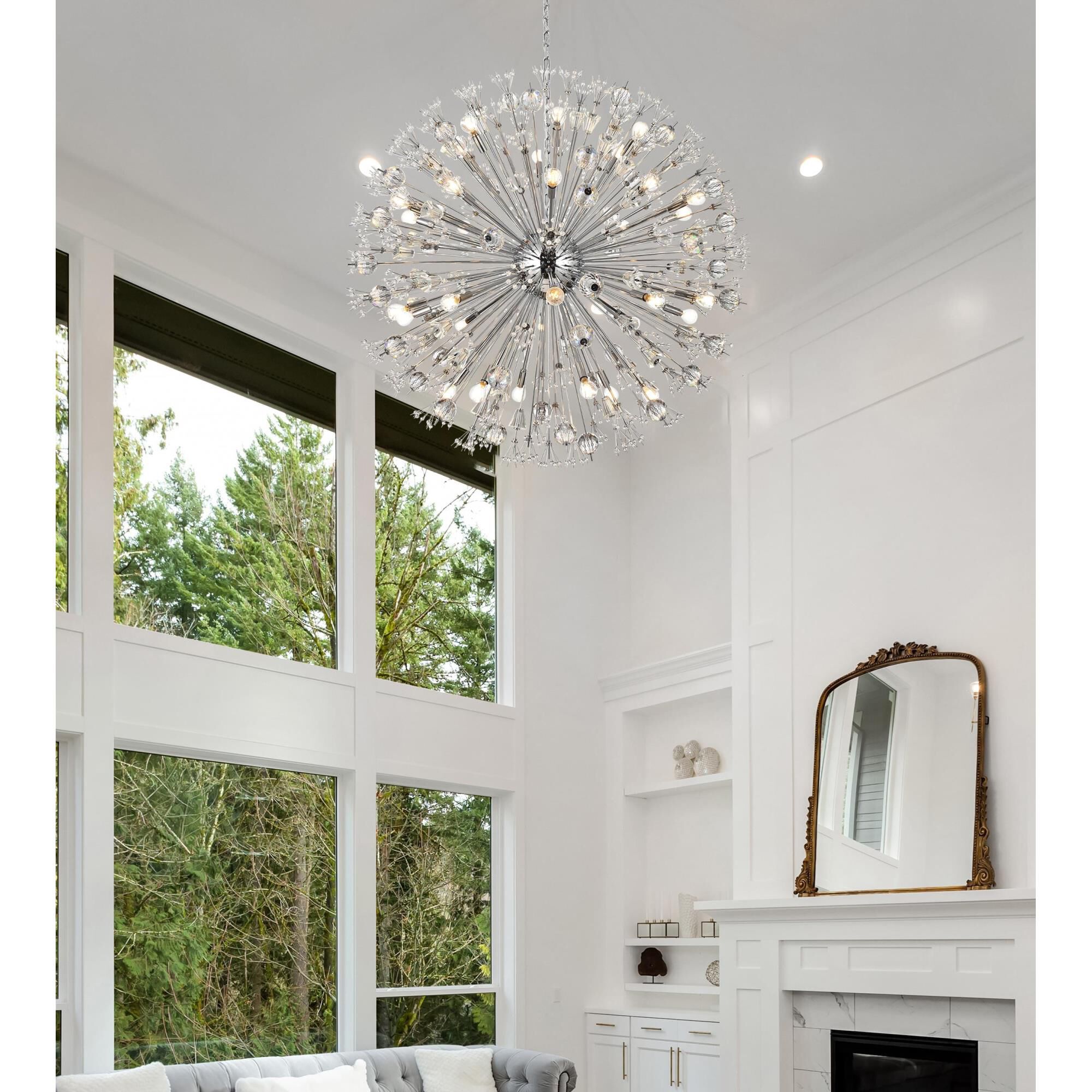 Vera 44 Inch Large Pendant by Elegant Lighting