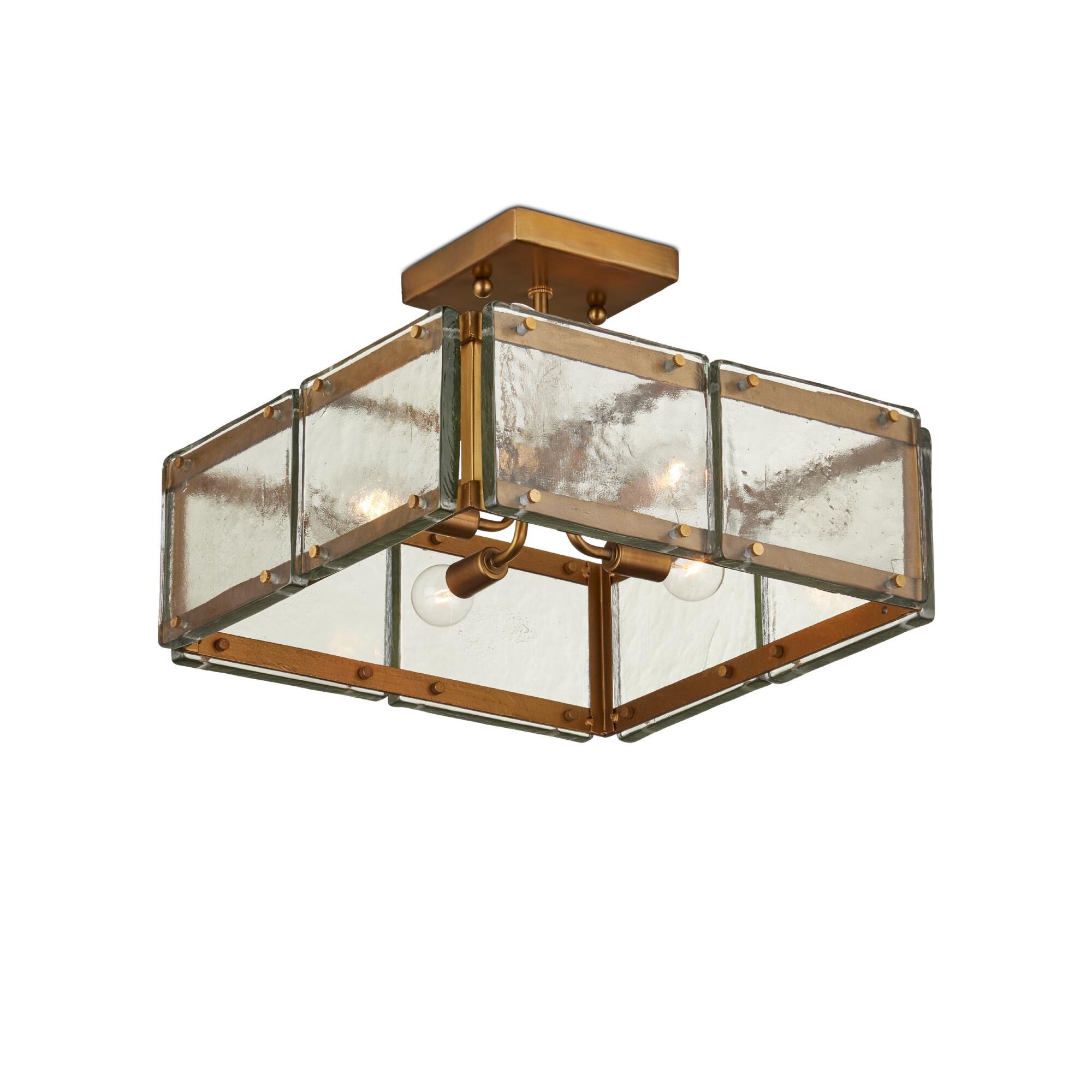 Shown in Clear/Antique Brass finish