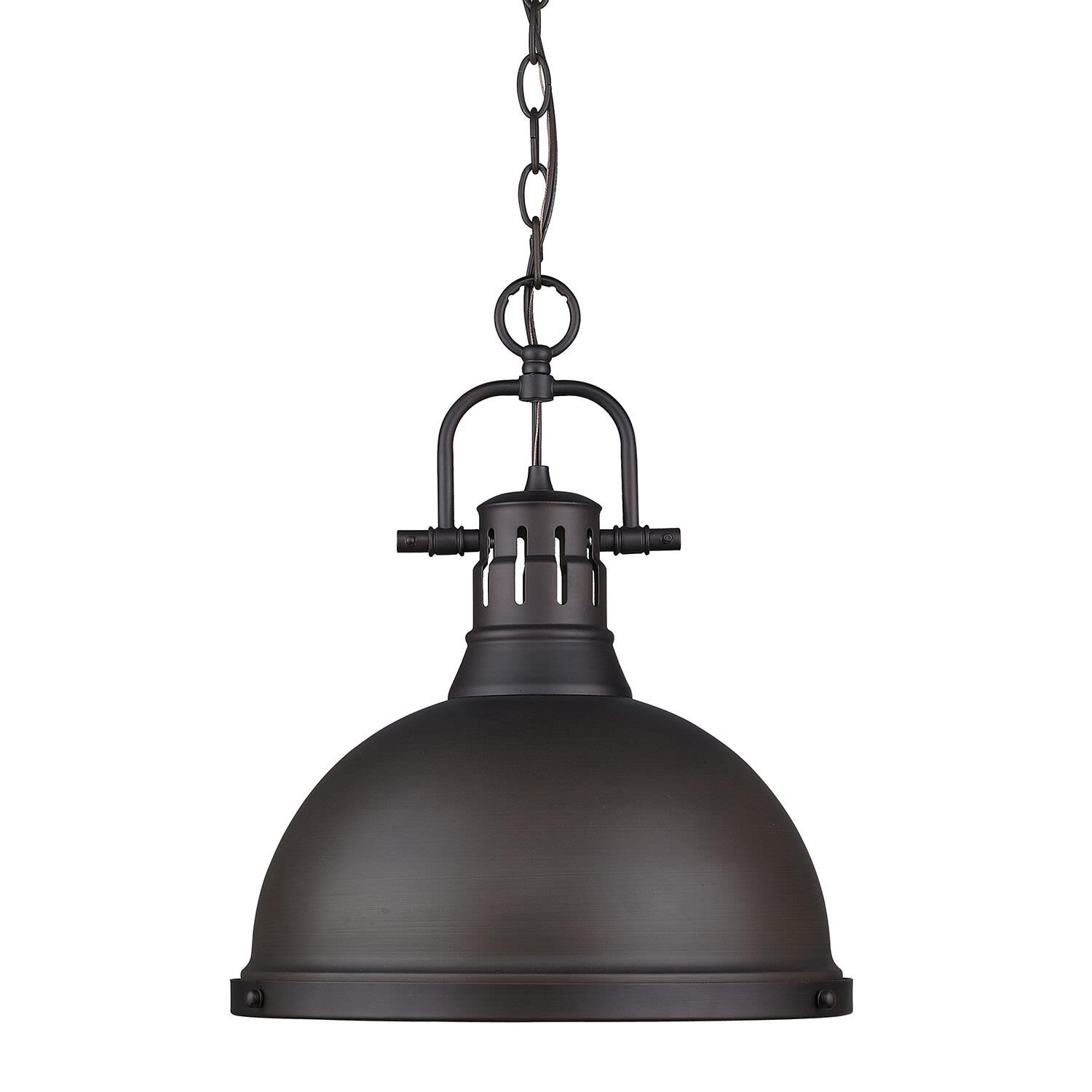 Shown in Rubbed Bronze finish and Rubbed Bronze shade