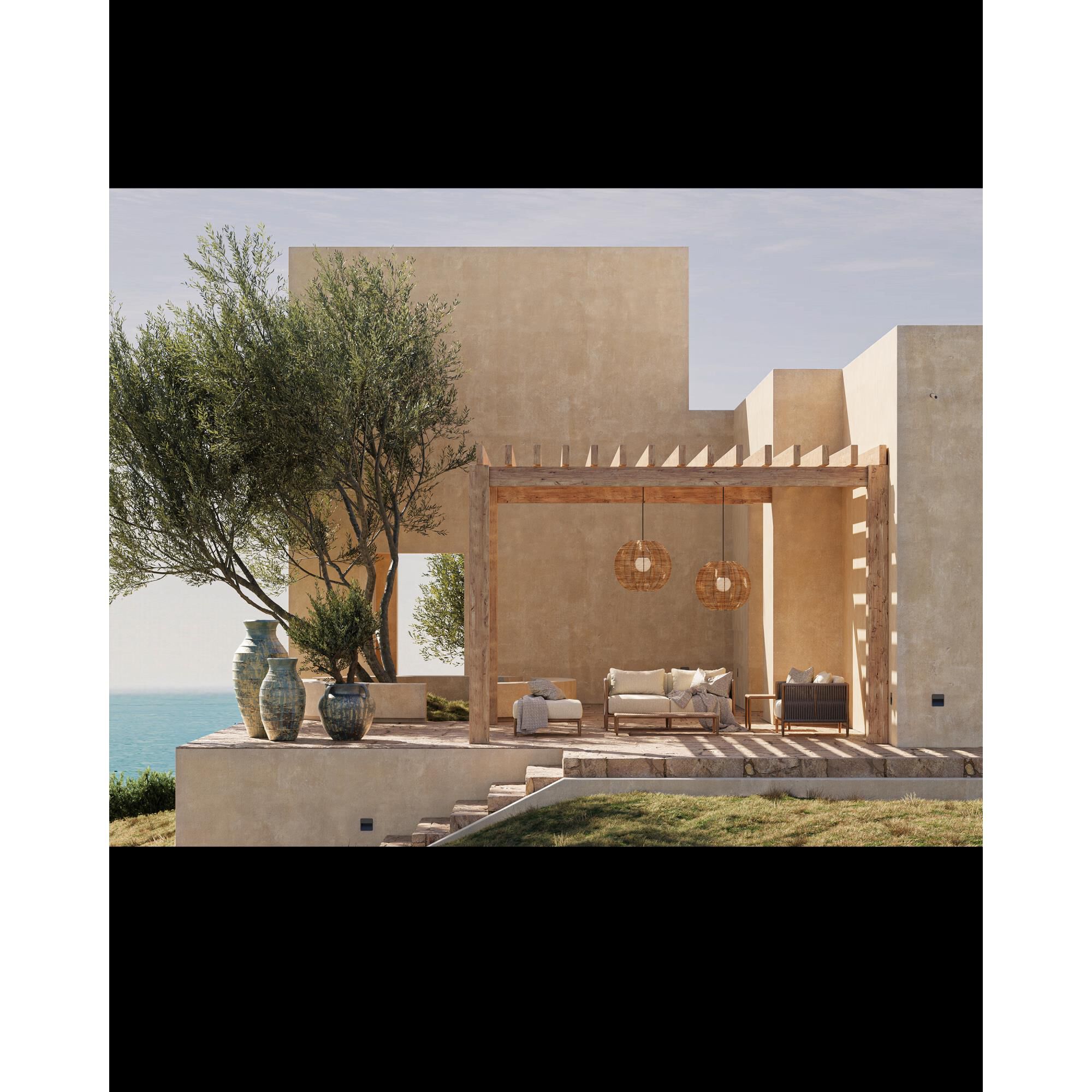 Shown in Natural, Black and Frosted White finish