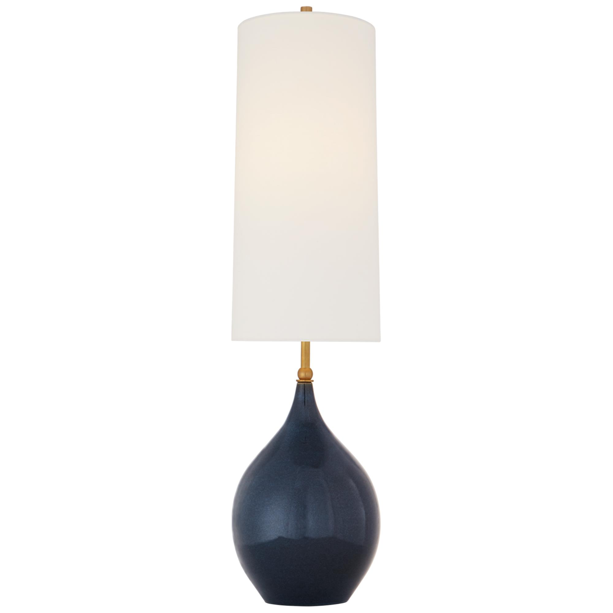 Shown in Mixed Blue Brown finish and Linen shade