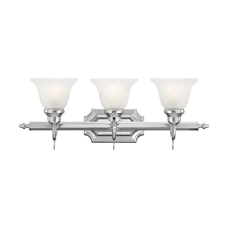 French Regency 25 Inch Bath Vanity Light by Livex Lighting