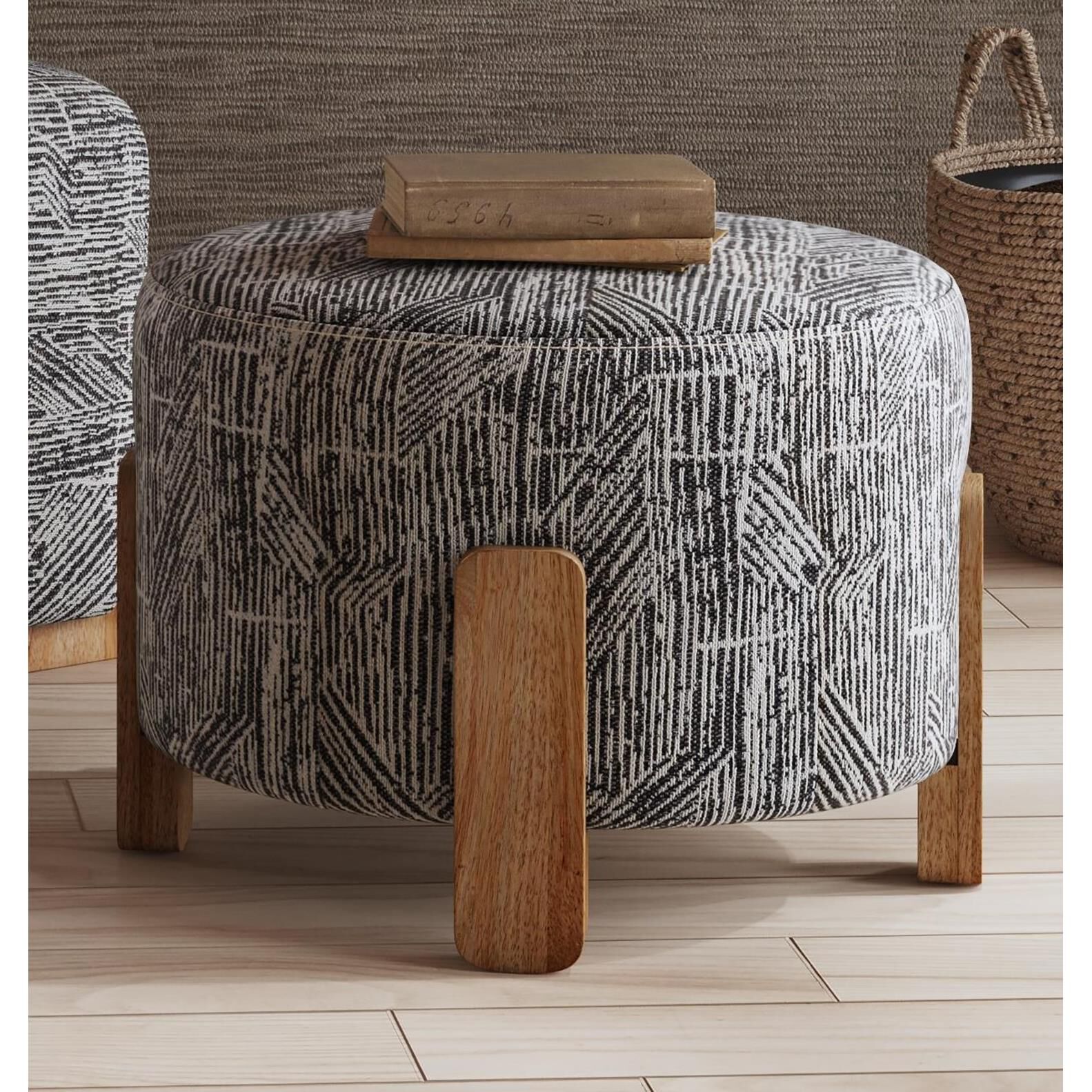 Jasper 23 Inch Ottoman By Bassett Mirror Company