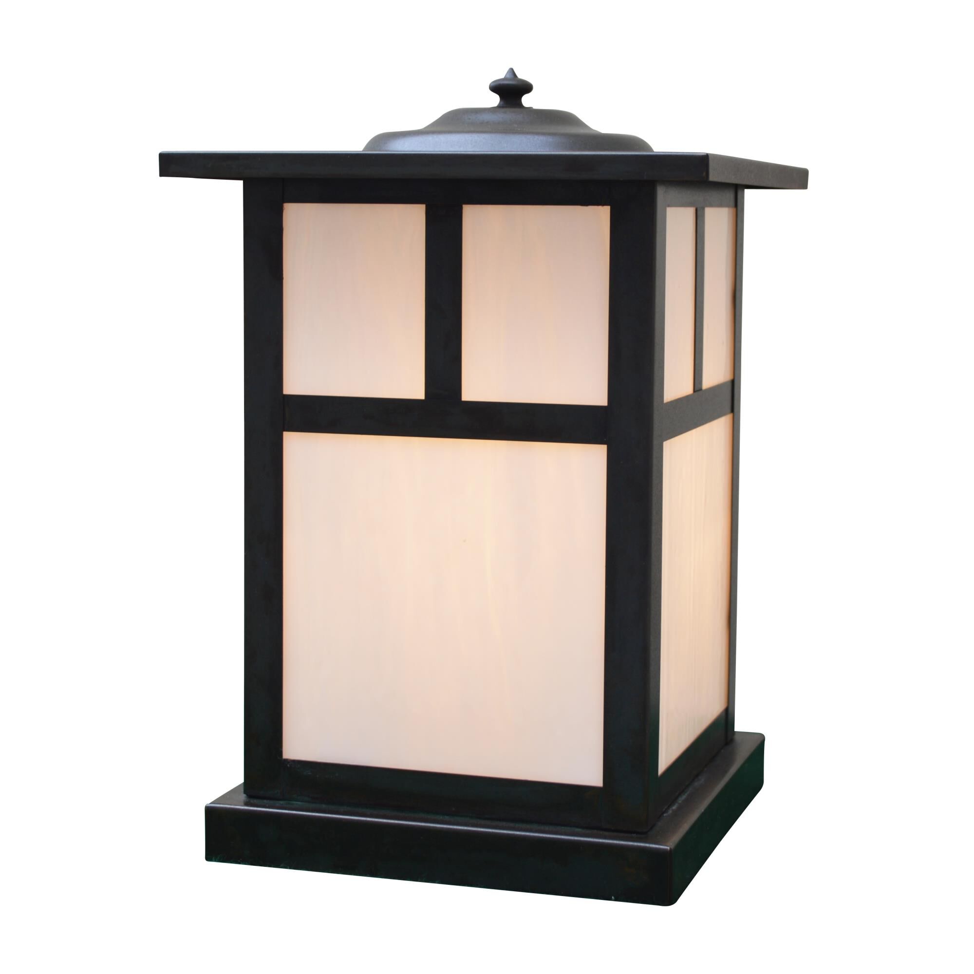Mission 11 Inch Tall 1 Light Outdoor Pier Lamp Capitol Lighting
