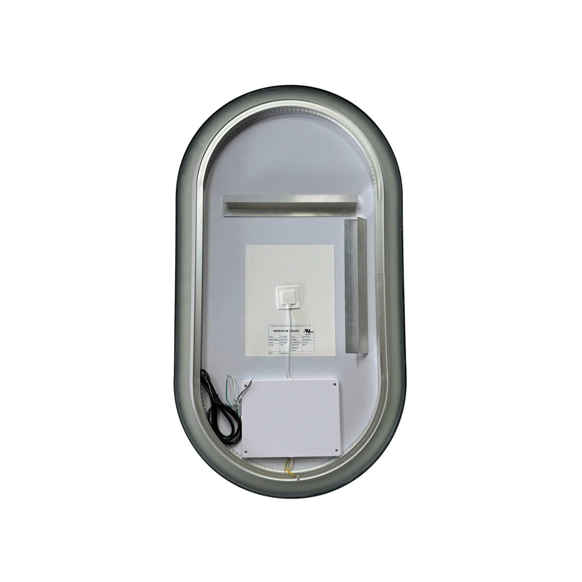 Harmoni 36 Inch Oval LED Lighted Mirror by Elegant Decor