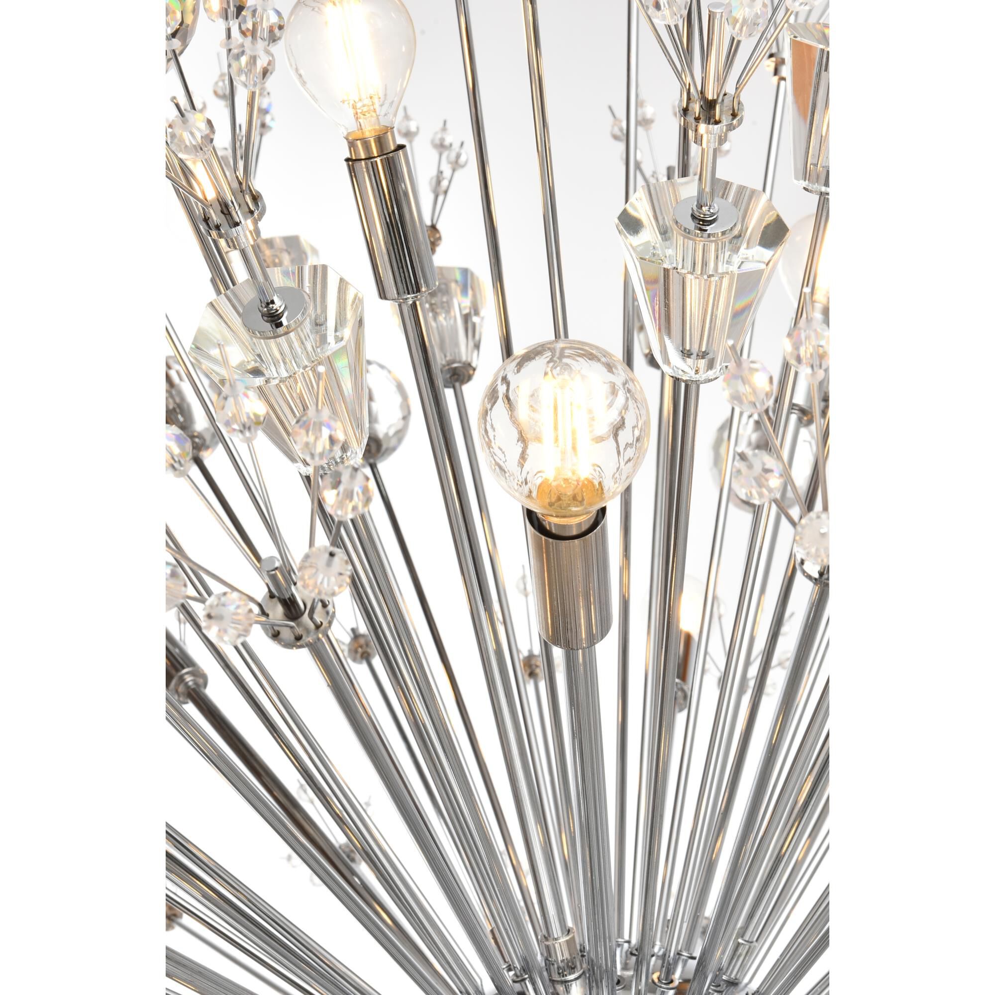 Shown in Chrome finish and Clear Royal Cut crystal