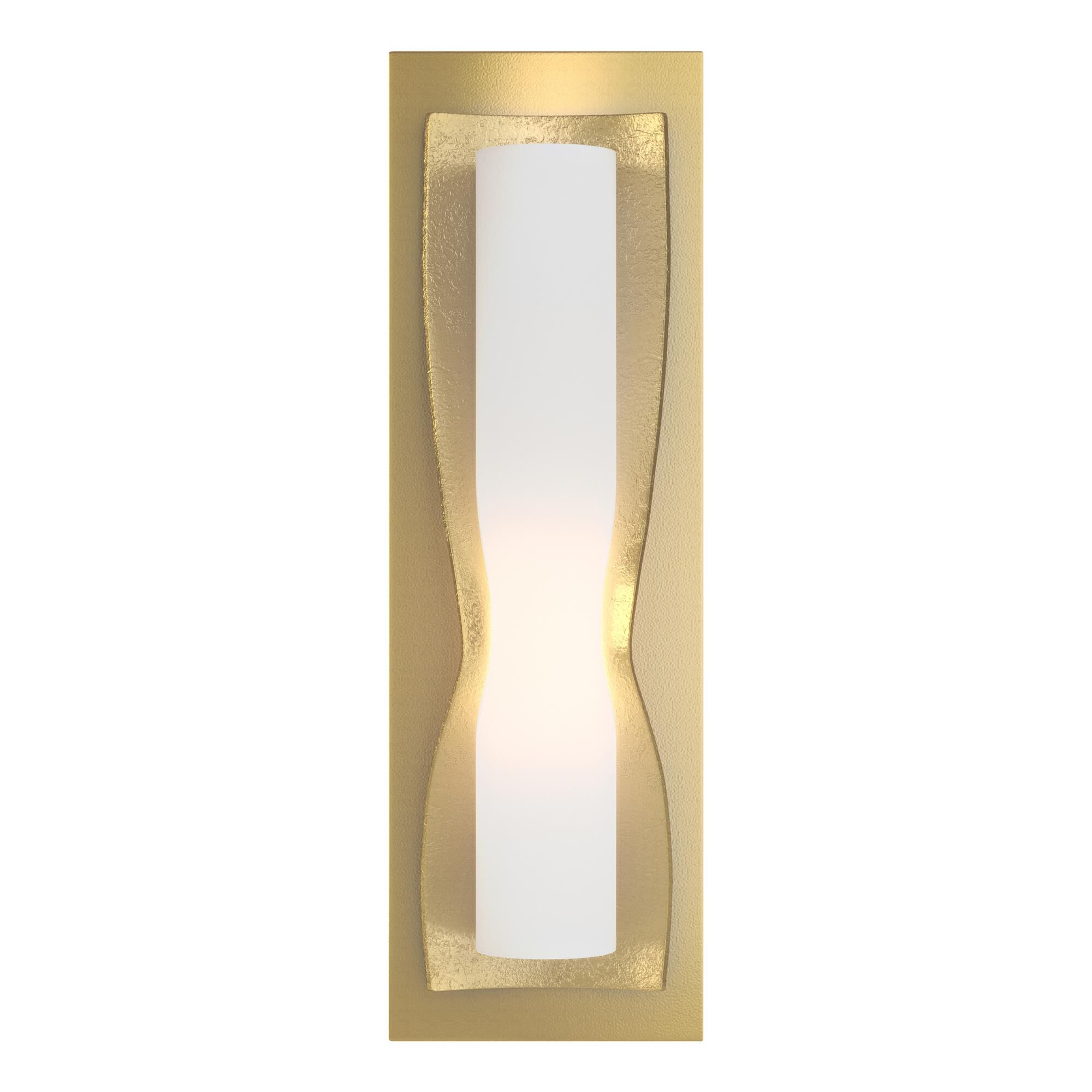Shown in Modern Brass finish and Opal glass