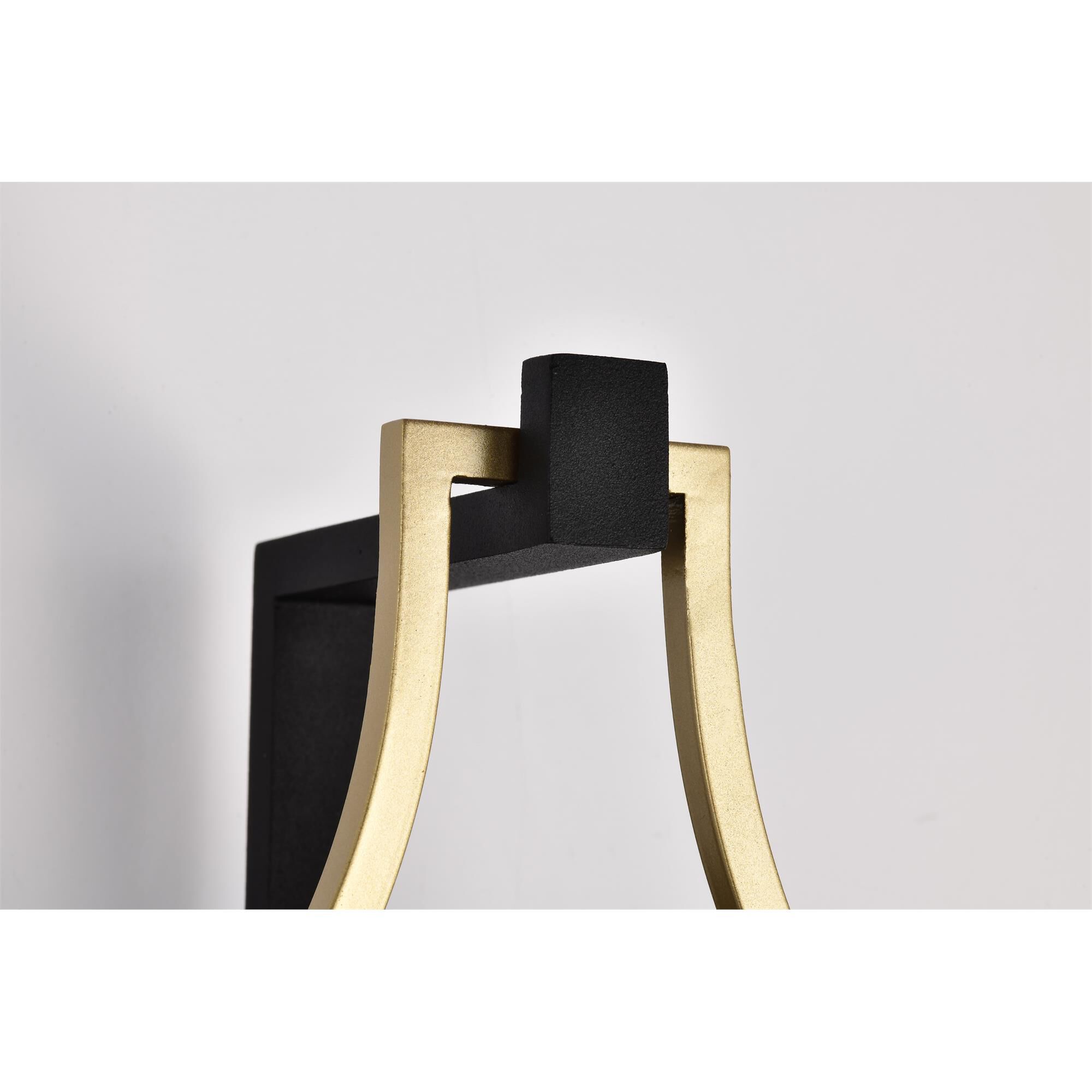 Shown in Black and Gold finish and Clear glass