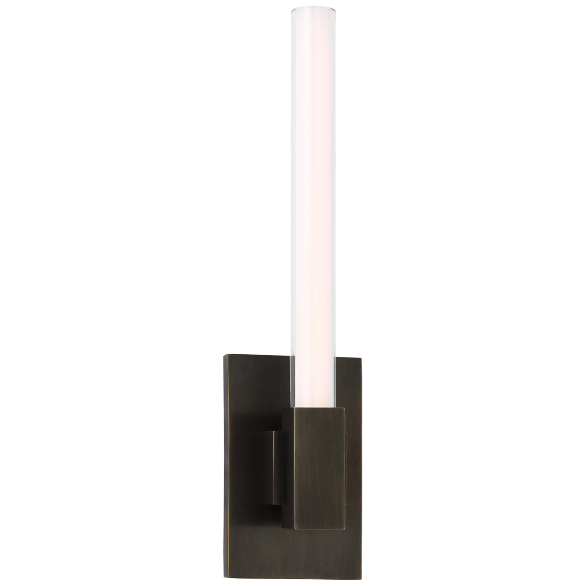 Shown in Bronze finish and White glass