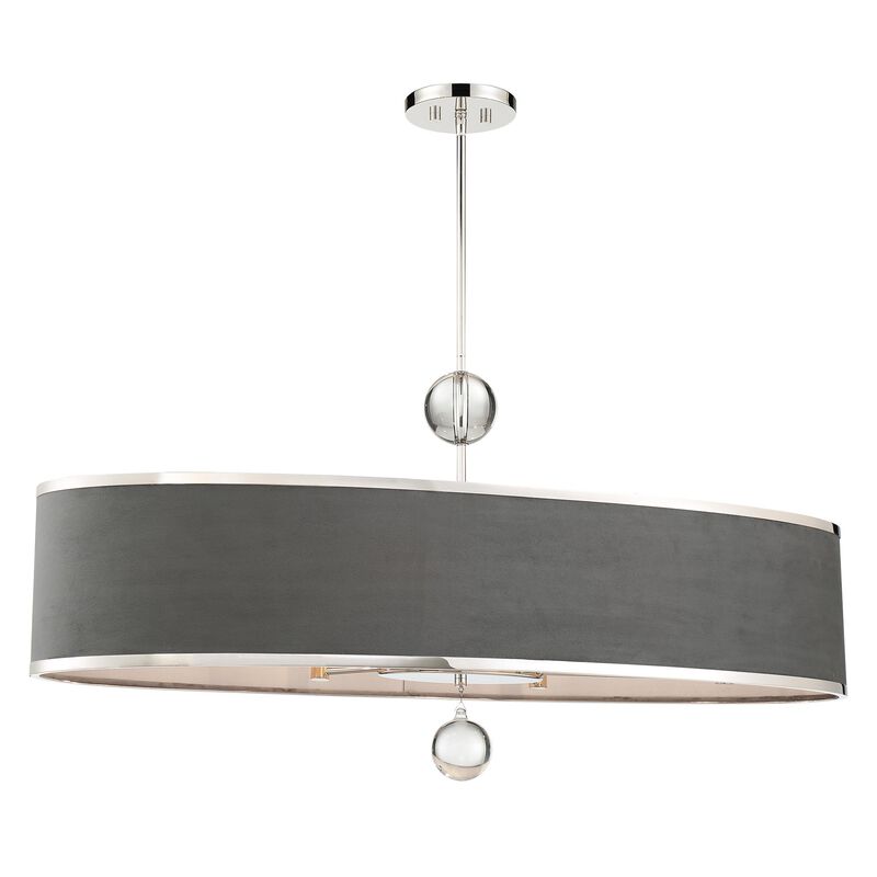 Luxor 24 Inch 4 Light Linear Suspension Light by Metropolitan Lighting