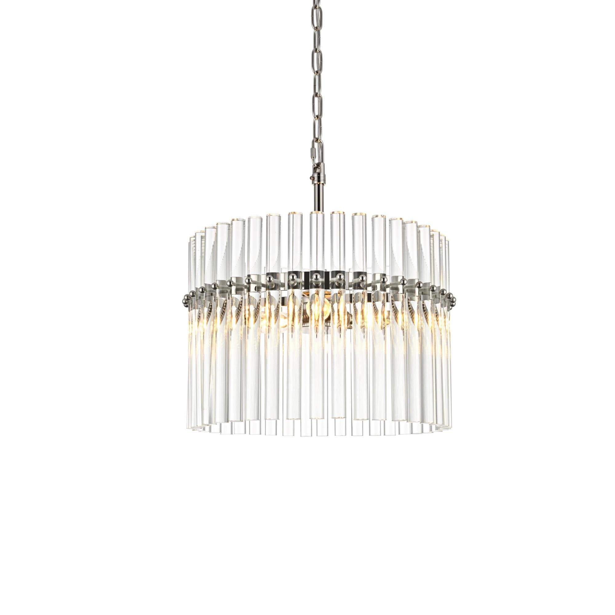 Shown in Polished Nickel finish and Rc crystal