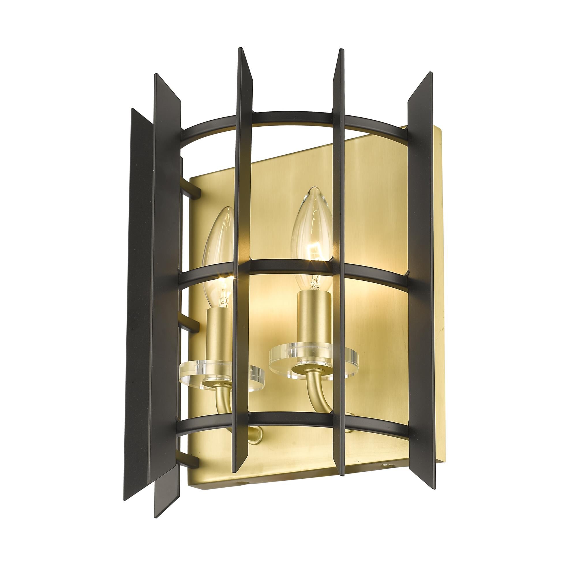 Shown in Satin Brass finish and Steel glass and Steel shade