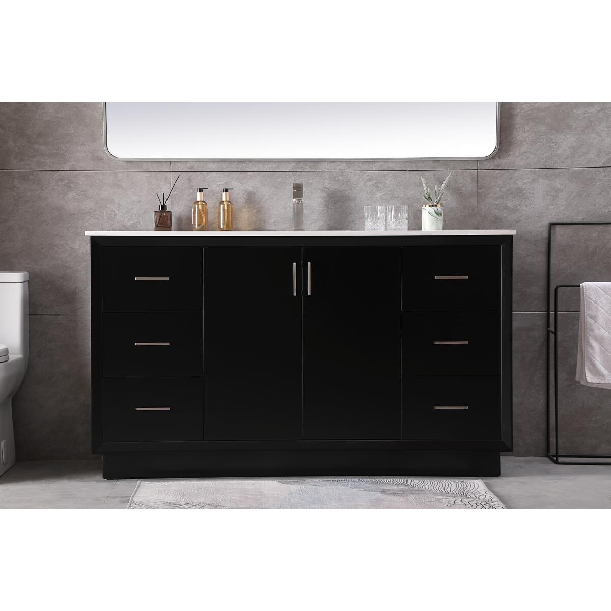 Hayes 60 Inch Bath Vanity by Elegant Decor