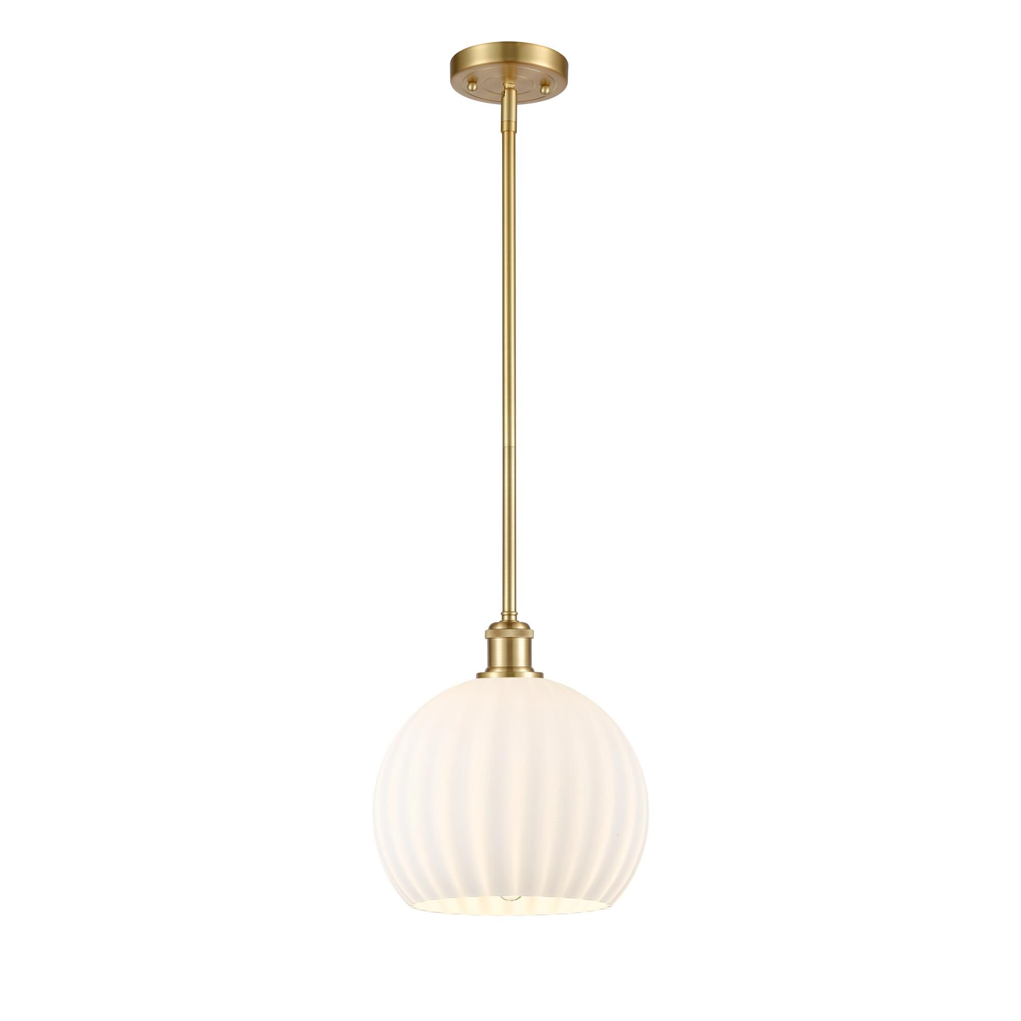 Bruno Marashlian White Venetian 10 Inch Mini Pendant by Innovations Lighting