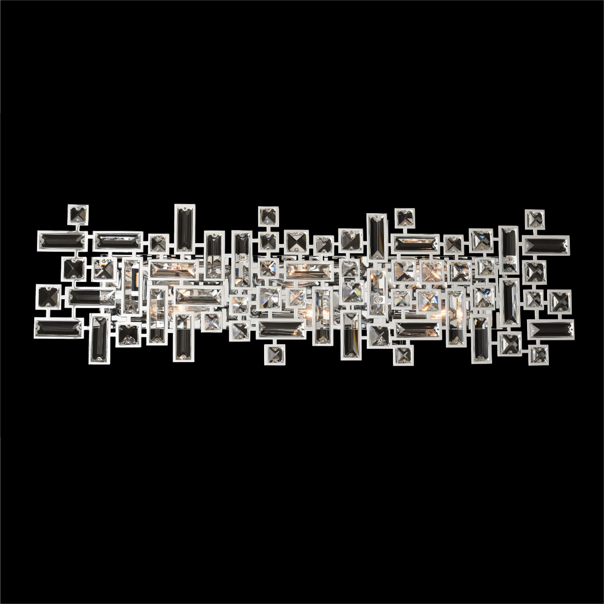 Shown in Chrome finish and Firenze Clear crystal