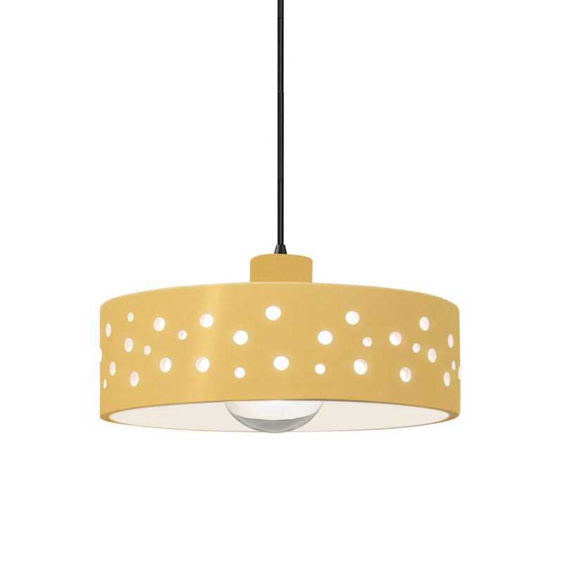 Perforated Dish 12 Inch Mini Pendant by Justice Design Group
