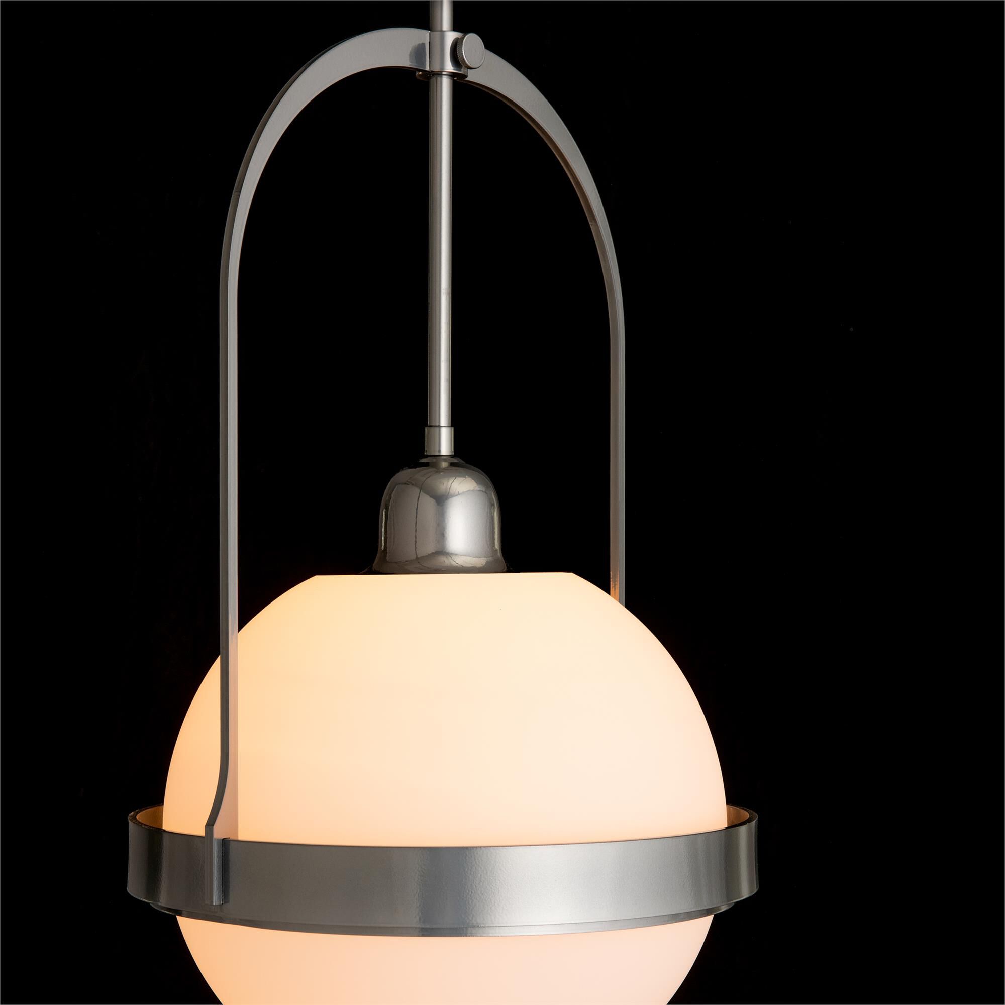 Shown in Soft Gold finish and Opaline glass