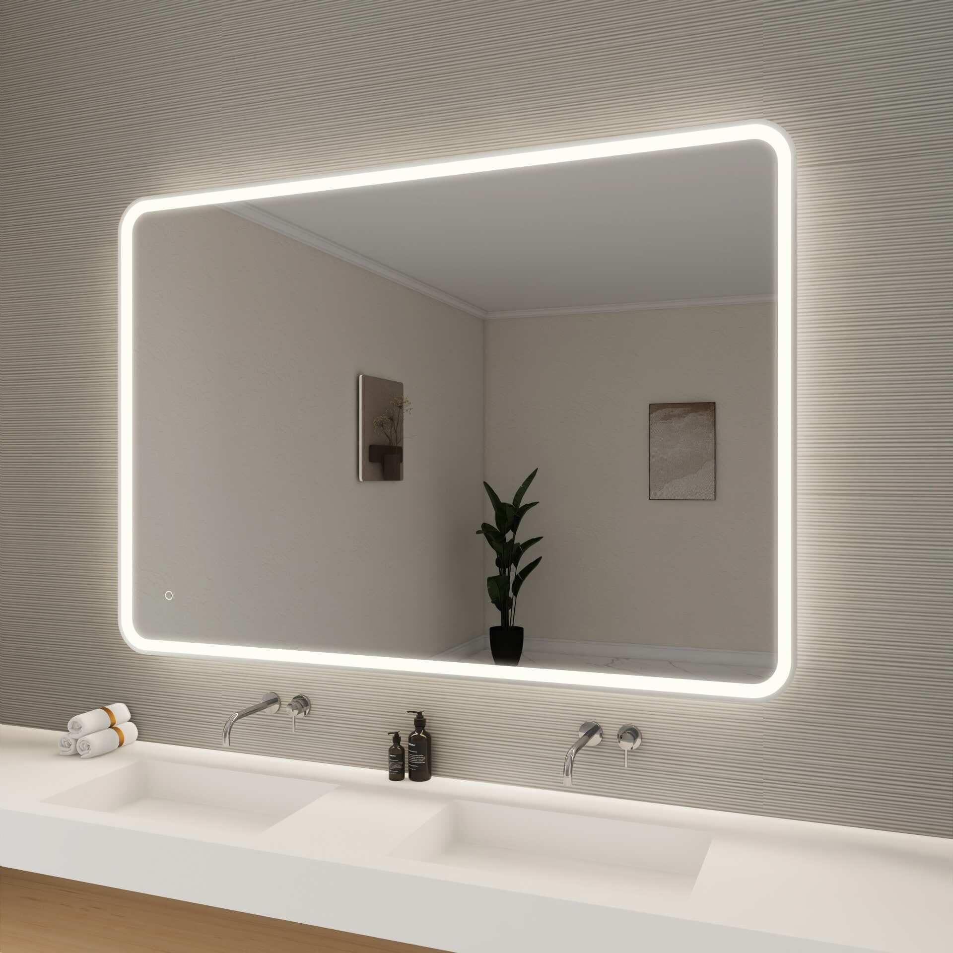 Harmoni 60 Inch Round LED Lighted Mirror by Elegant Decor