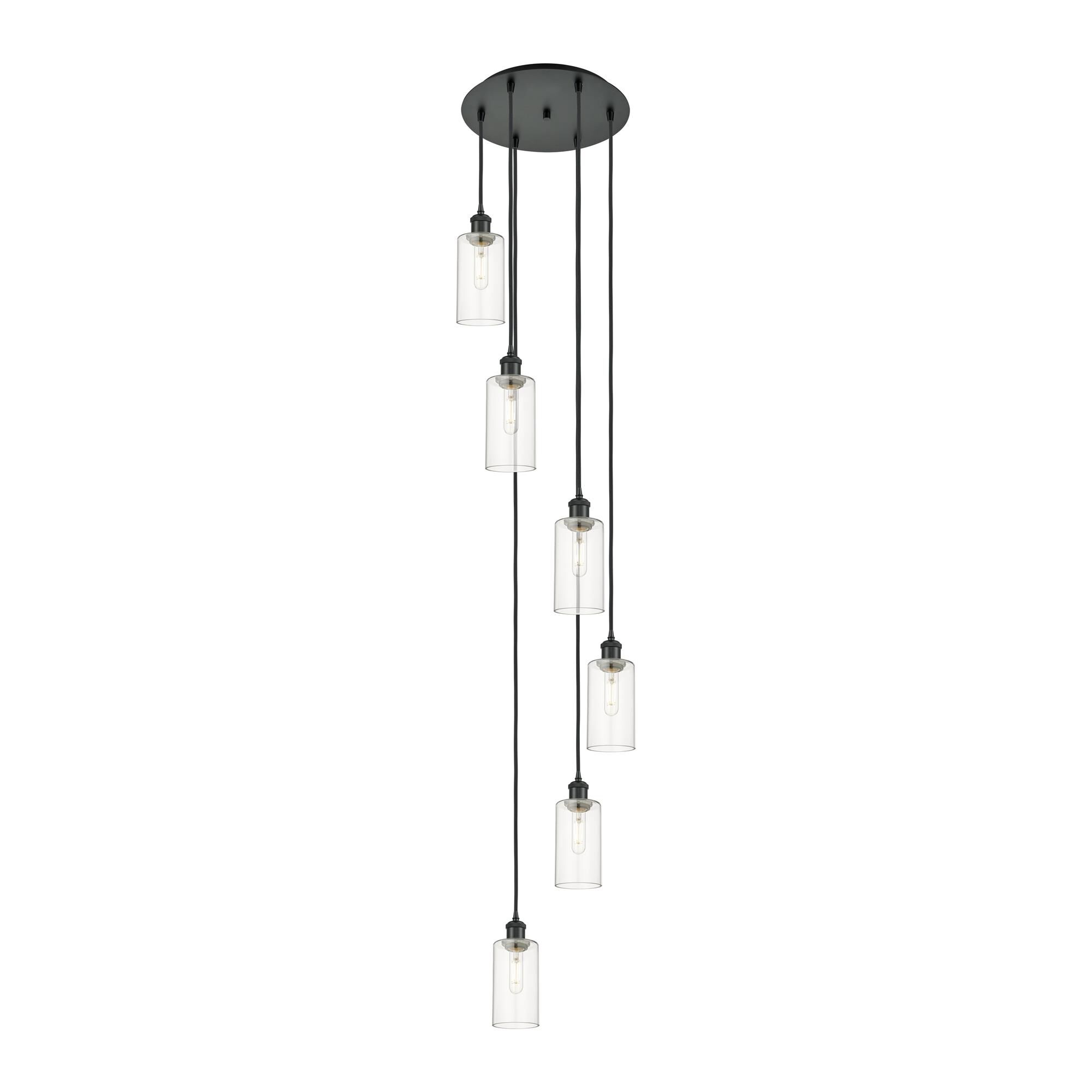 Shown in Matte Black finish and Clear shade