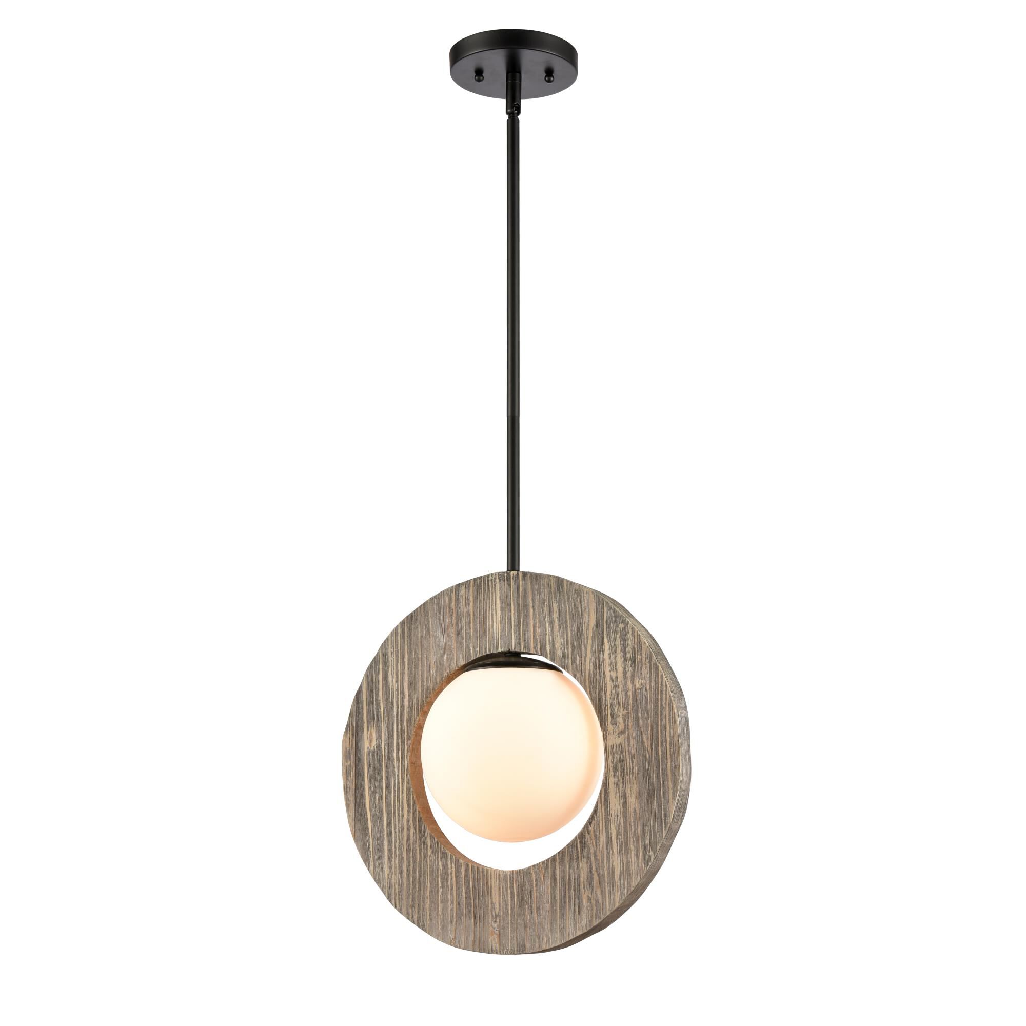 Shown in Matte Black finish and Matte White Maverick glass and Cedarwood accent