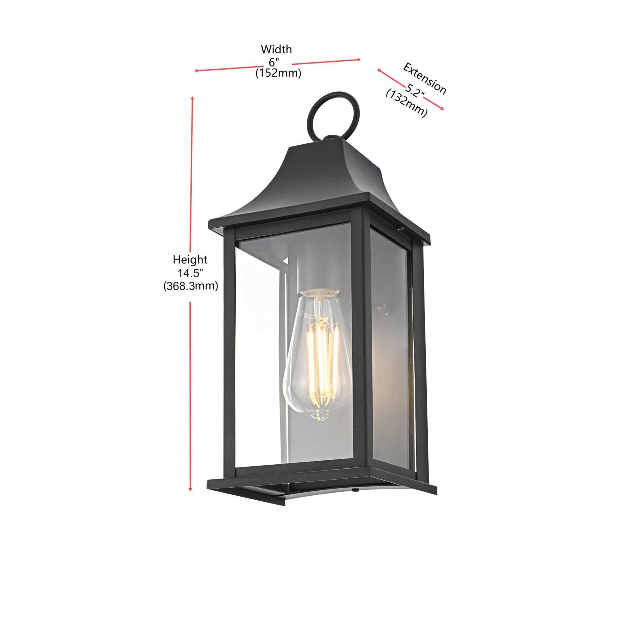 Shepard 6 Inch Outdoor Wall Light by Elegant Lighting