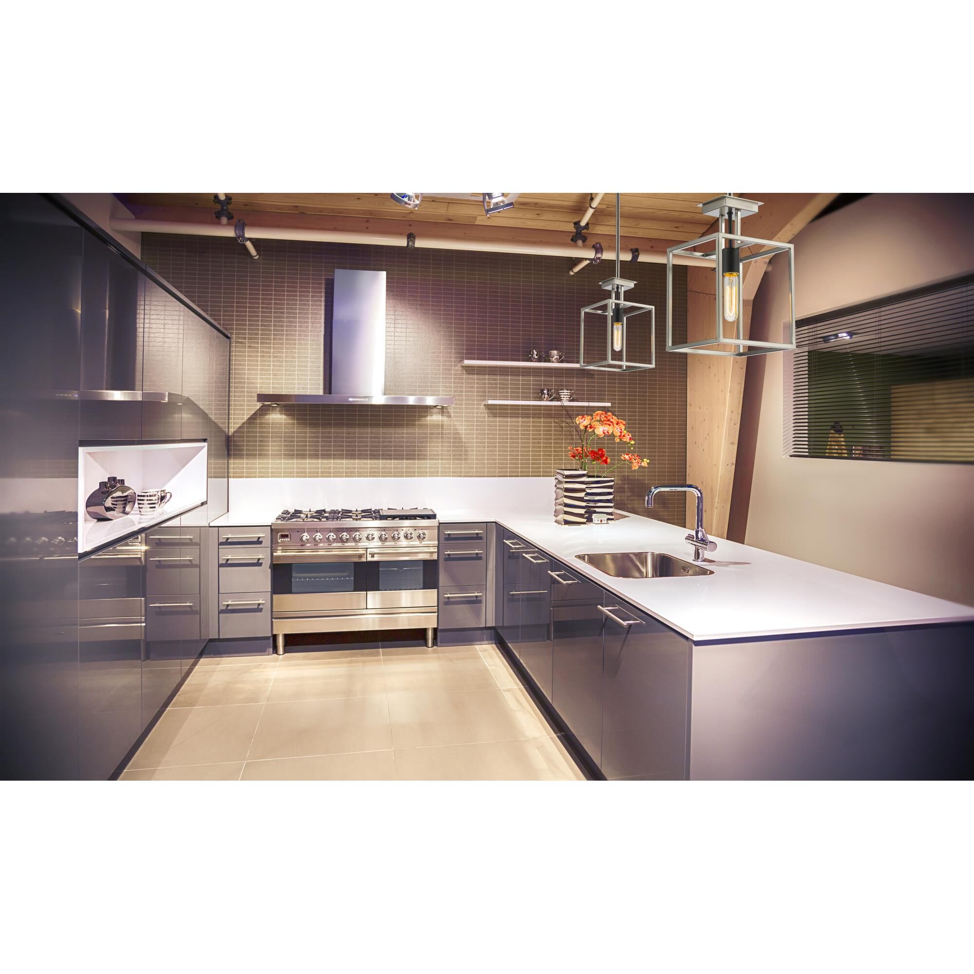 Z-Lite Quadra 8 Inch Mini Pendant