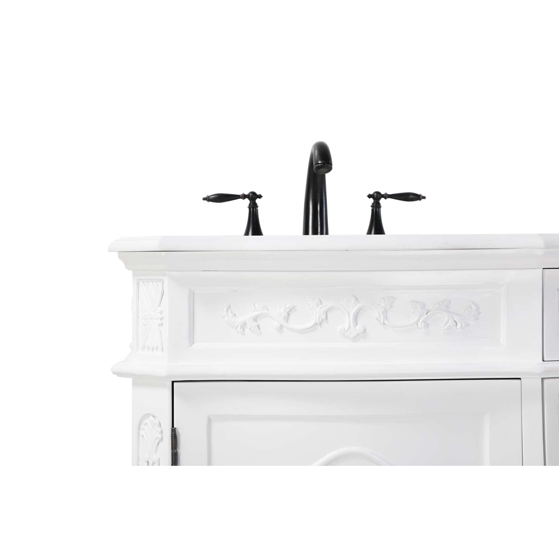 Shown in Antique White finish