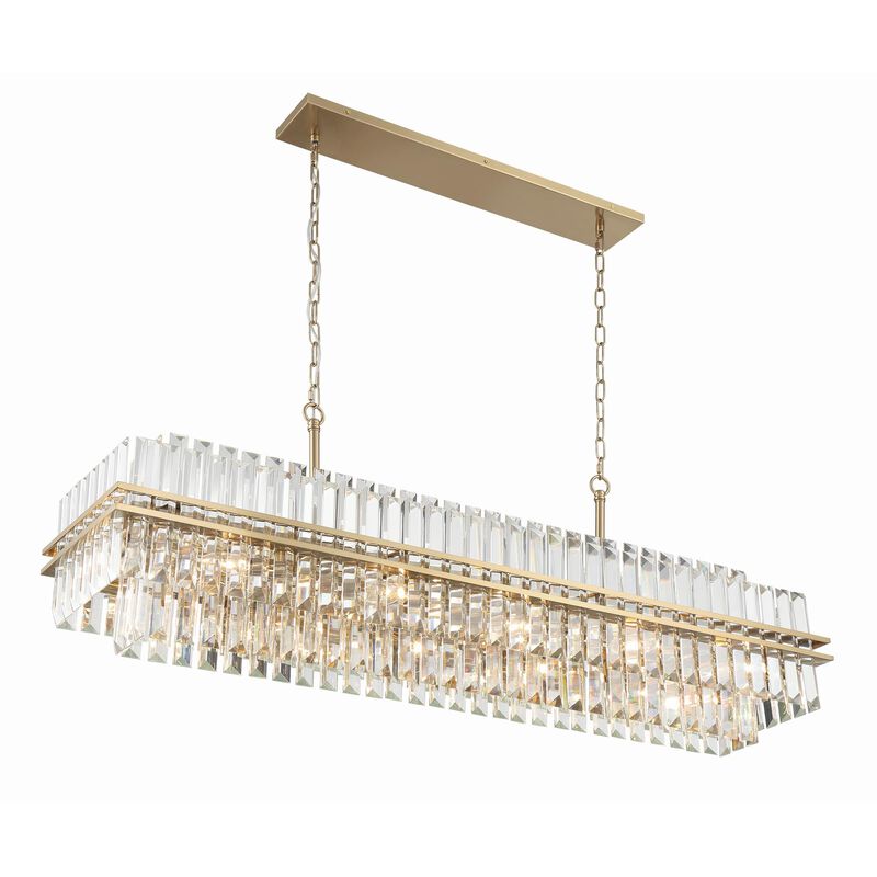 Hayes Medium Linear Chandelier by Crystorama