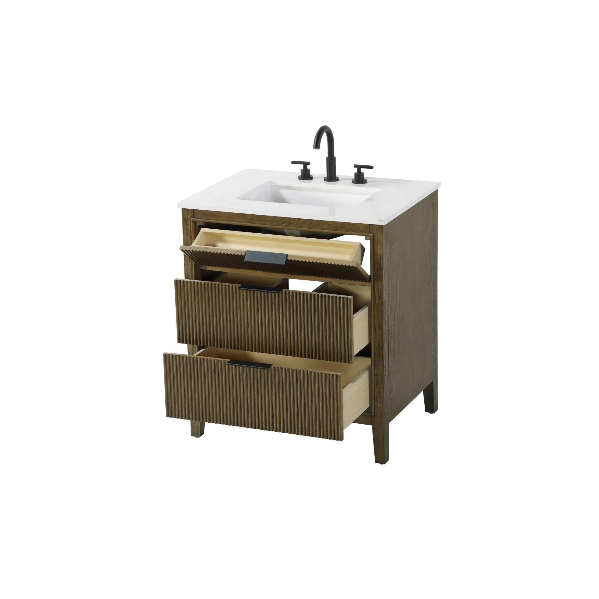 Langston 30 Inch Bath Vanity by Elegant Decor