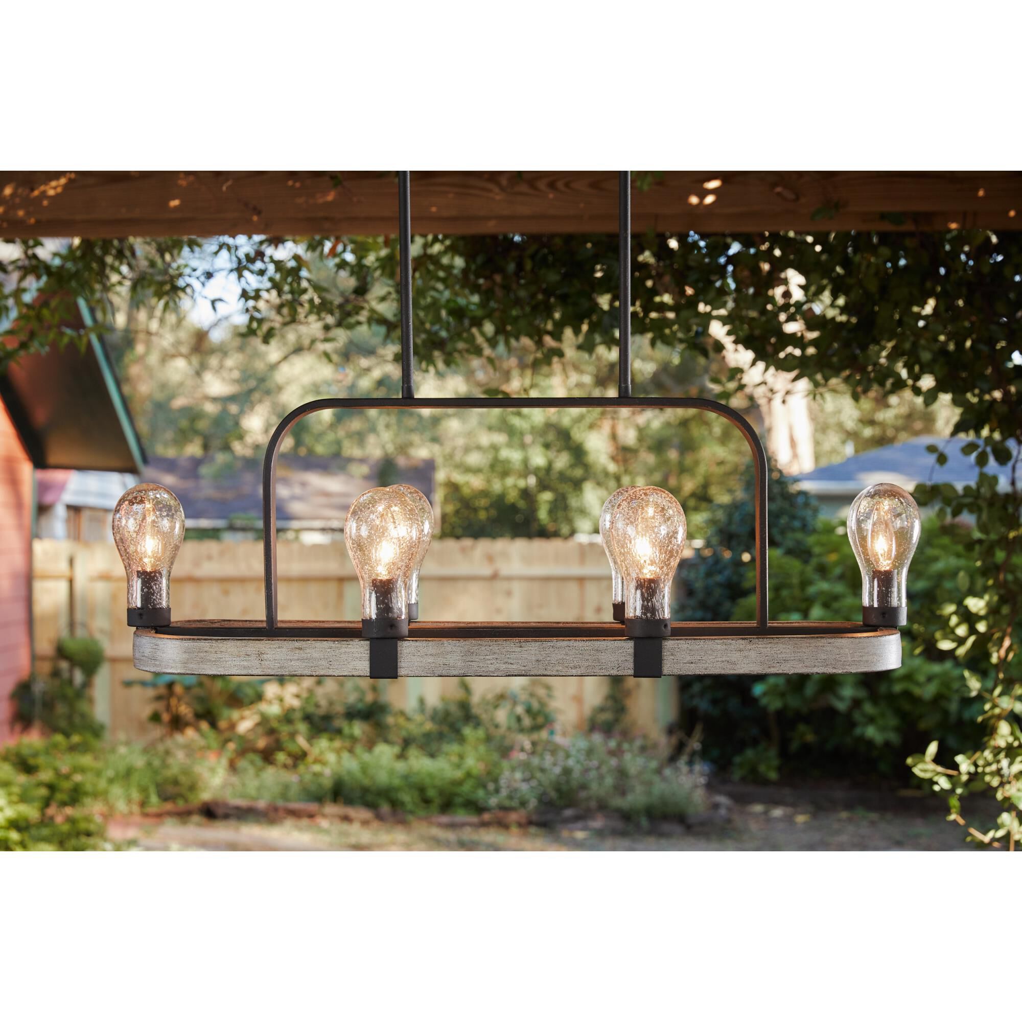 36 Inch 6 Light Linear Suspension Light by Quoizel