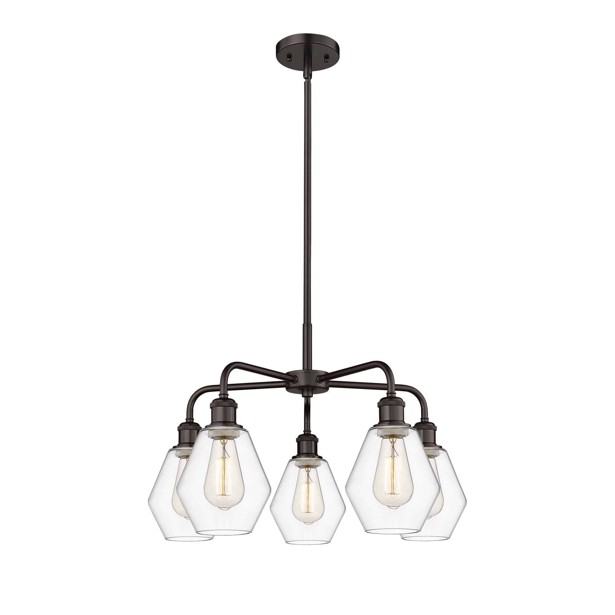 Shown in Oil Rubbed Bronze finish and Clear glass