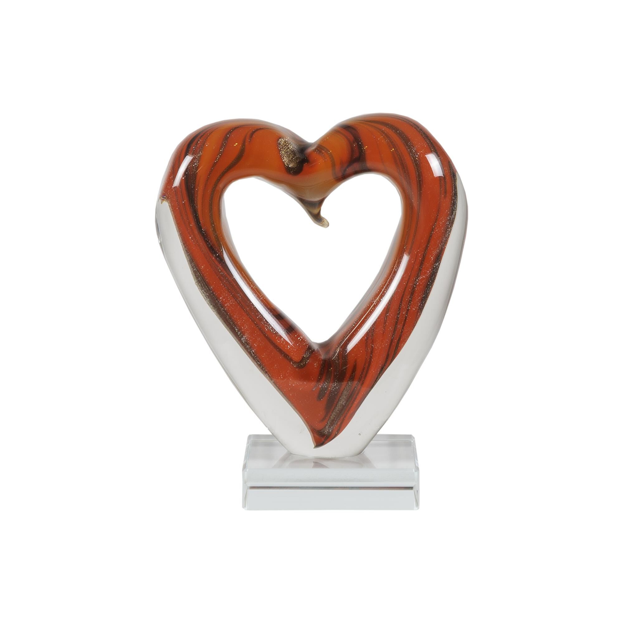 Rossa Heart Handcrafted Art Glass Figurine Figurine by Dale Tiffany