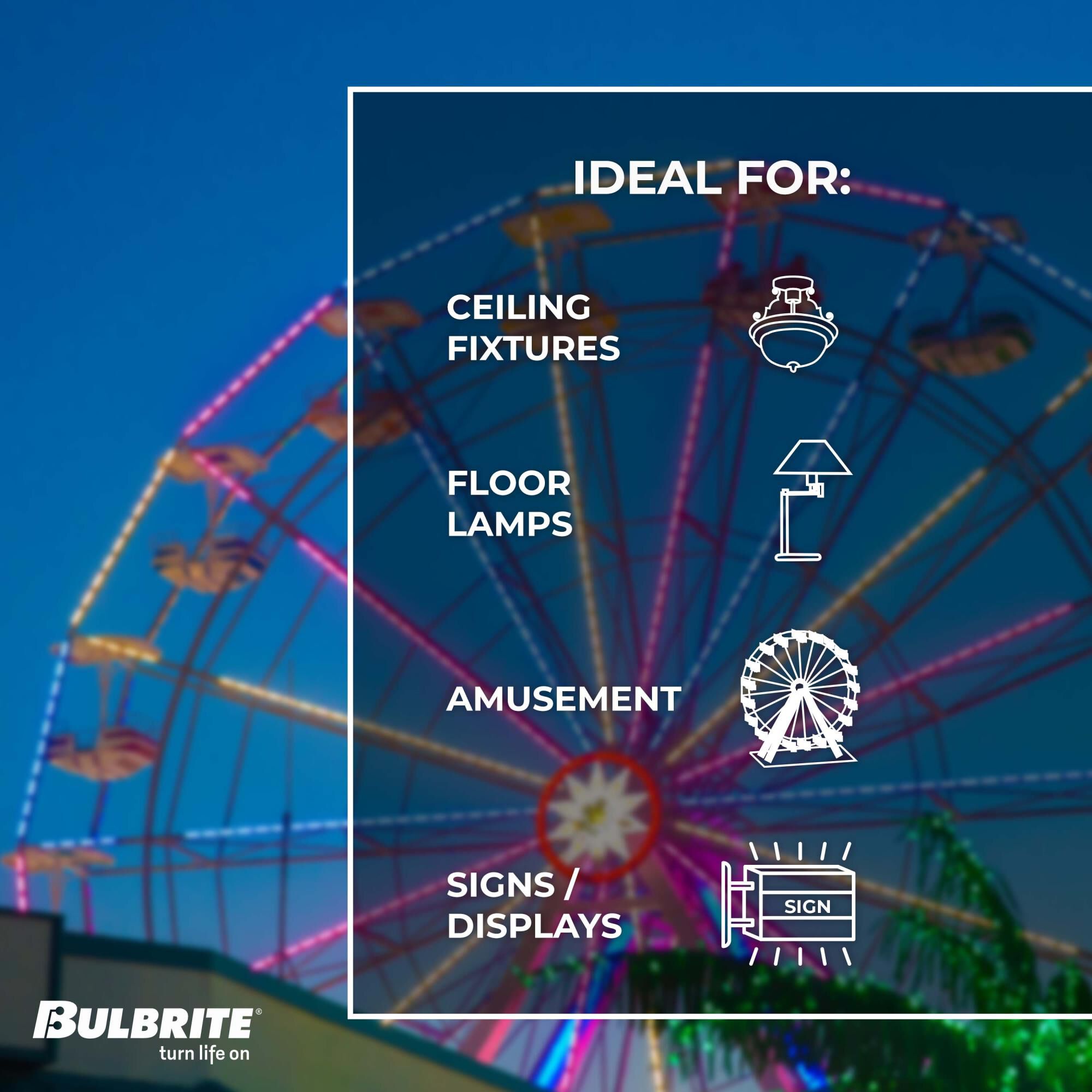 0.70 Watt 2400K S14 LED Light Bulb by Bulbrite