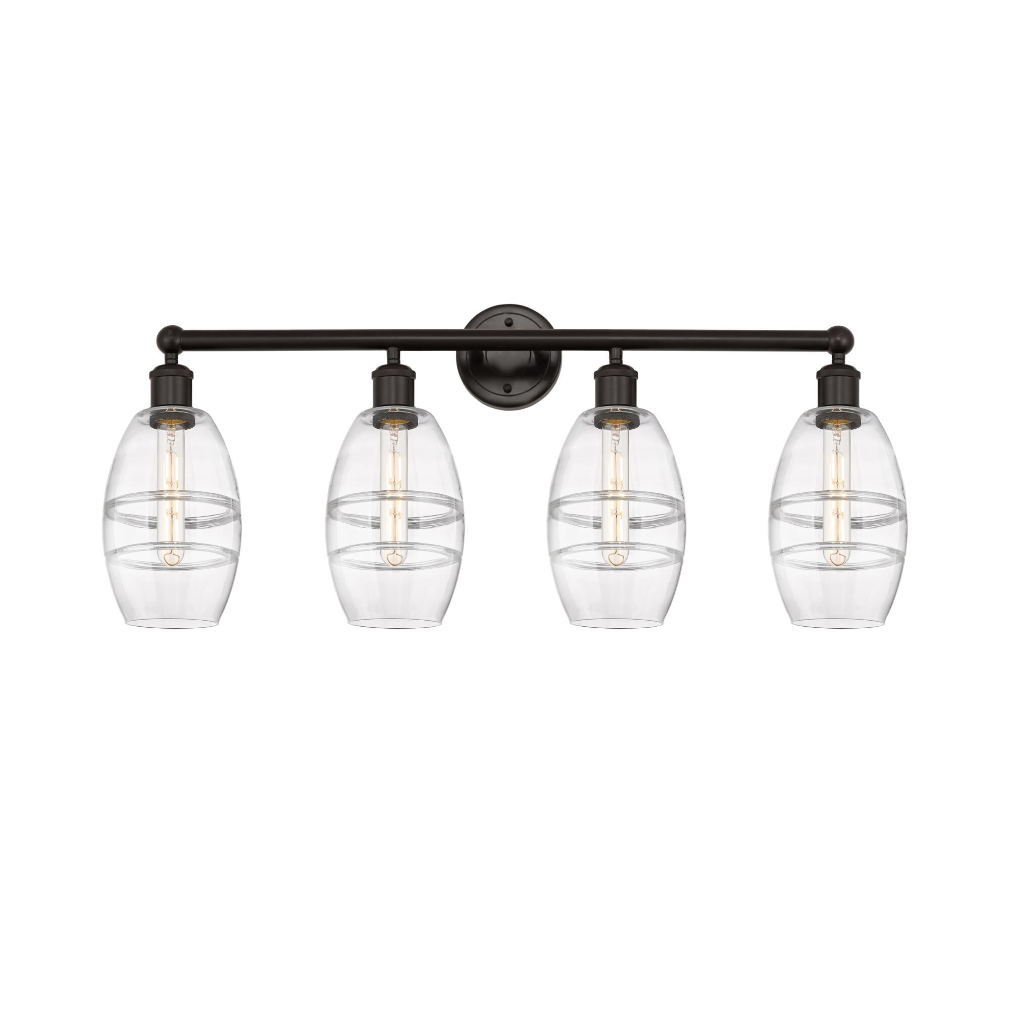 Shown in Oil Rubbed Bronze finish and Clear glass