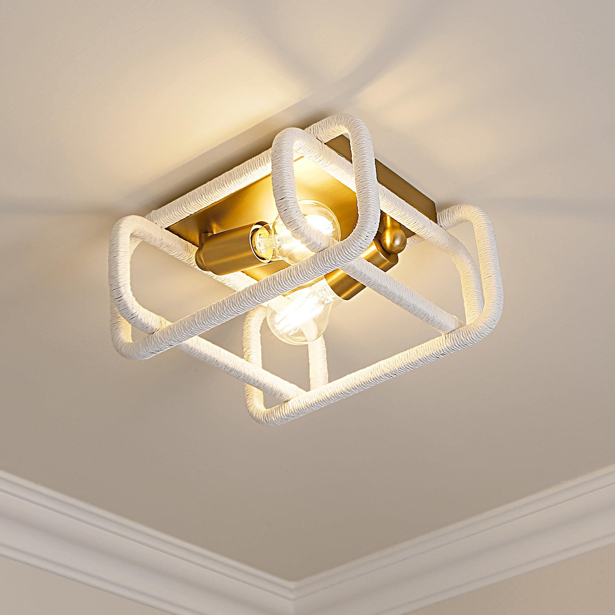 Camden 12 Inch Flush Mount by Golden Lighting