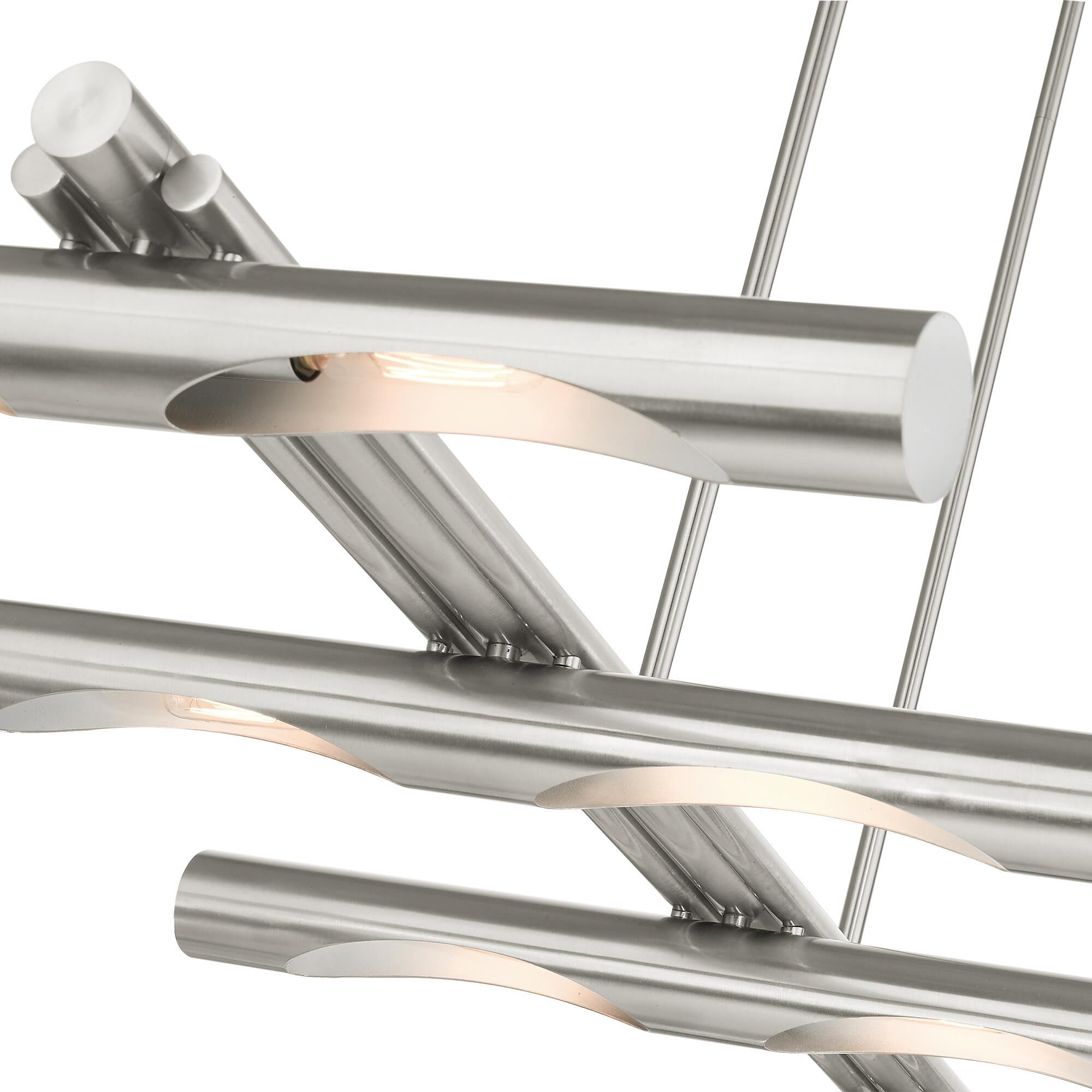 Acra 50 Inch 10 Light Linear Suspension Light by Livex Lighting