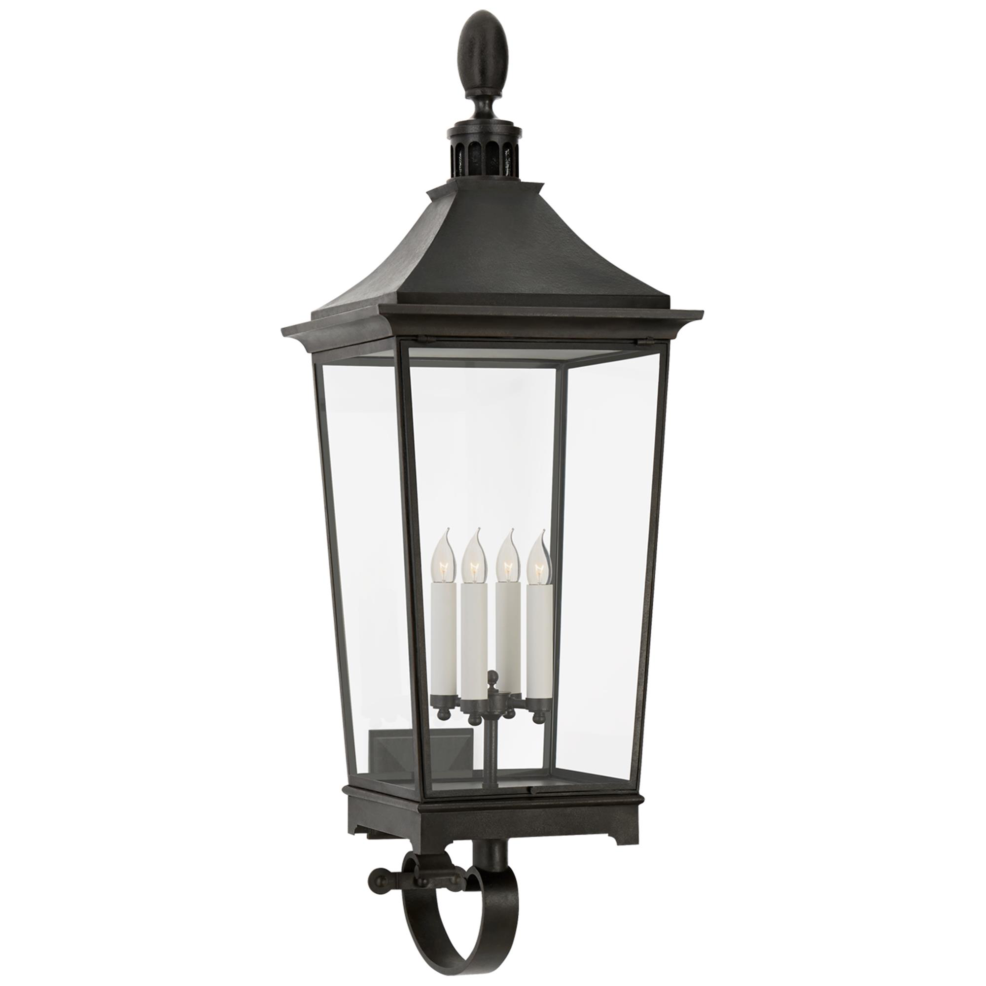 Shown in French Rust finish and Clear glass