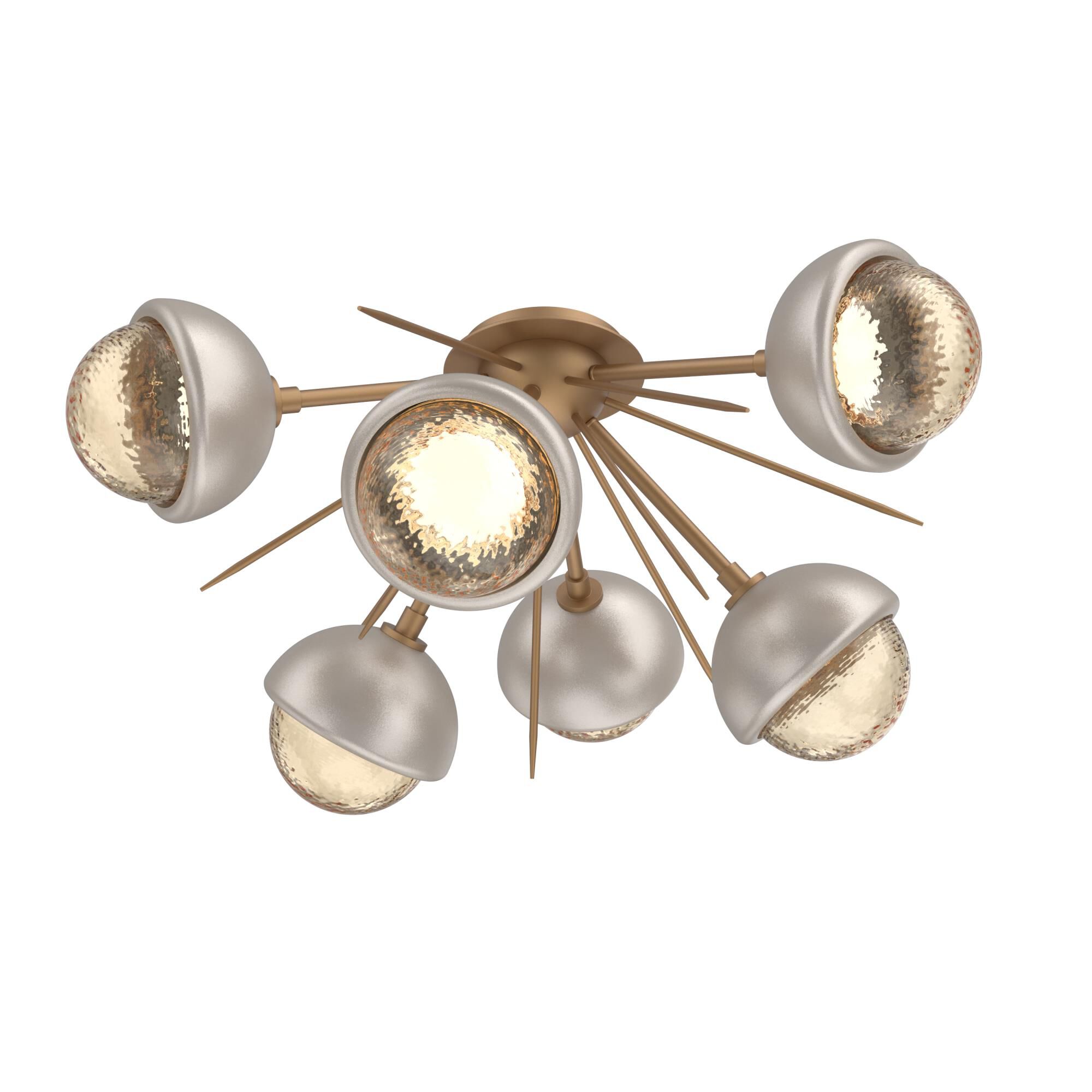 Levi Wilson Cabochon 28 Inch Semi Flush Mount by Hammerton Studio
