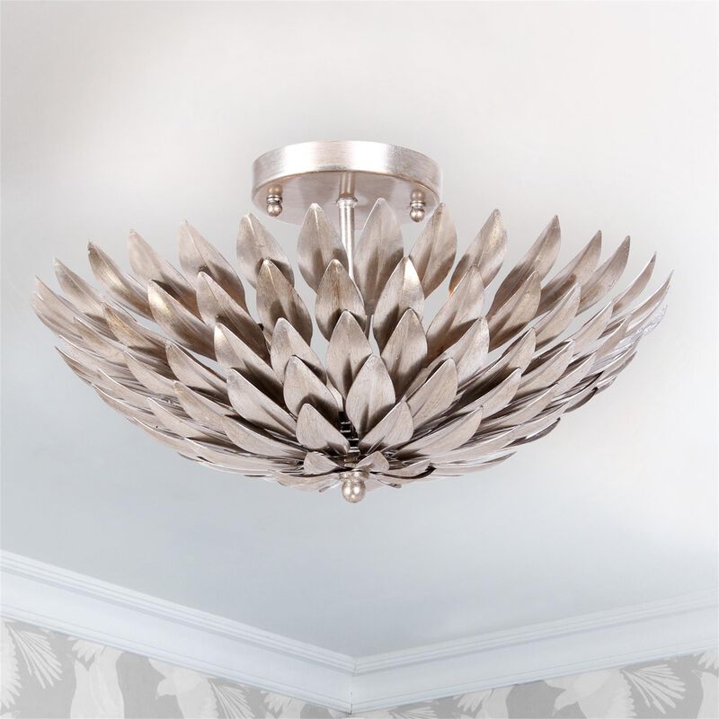 Broche 16 Inch 4 Light Semi Flush Mount by Crystorama