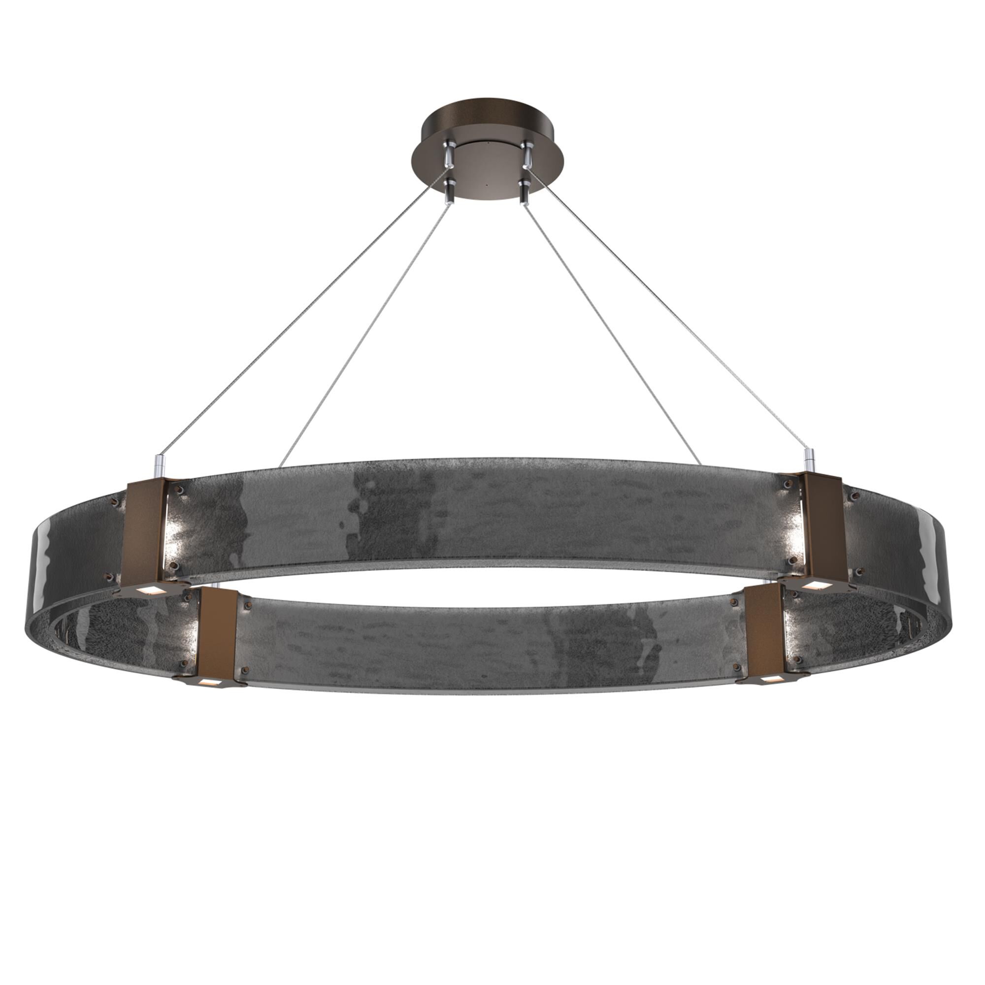 Shown in Flat Bronze finish and Smoke Granite glass