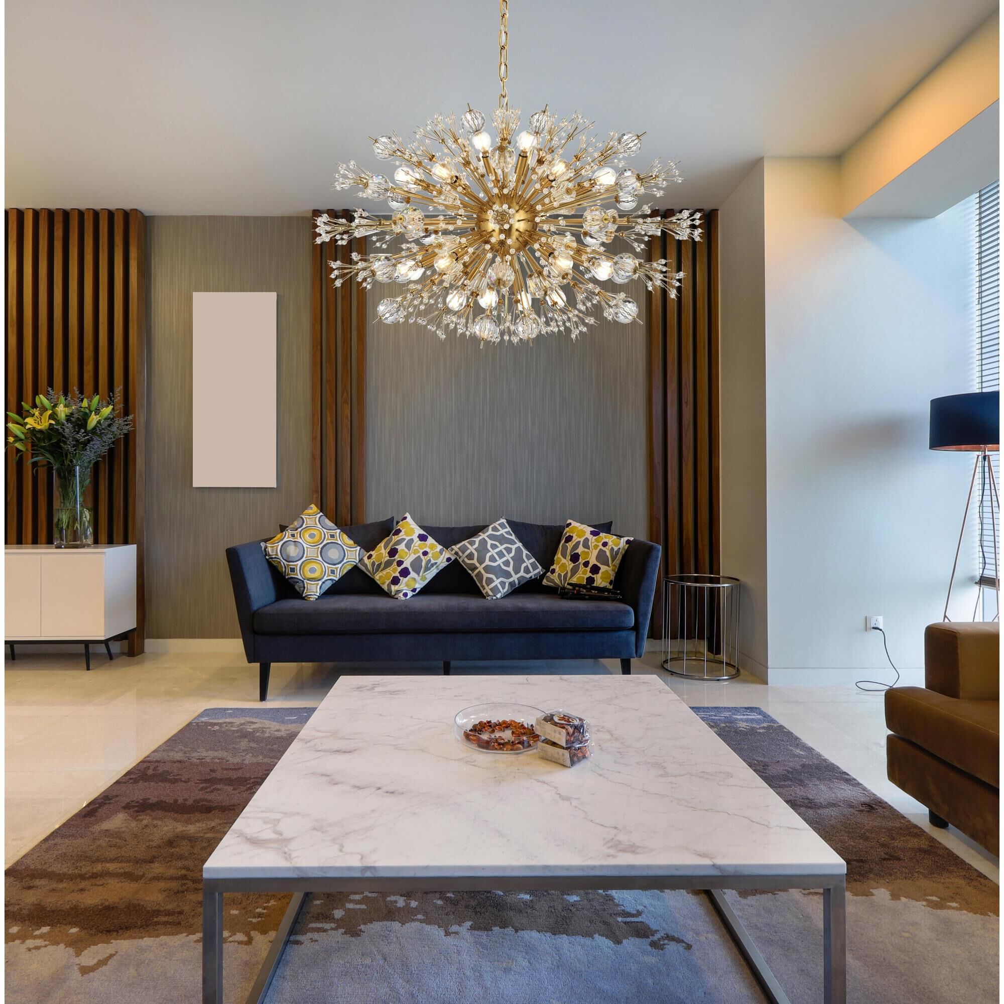 Vera 36 Inch Large Pendant by Elegant Lighting