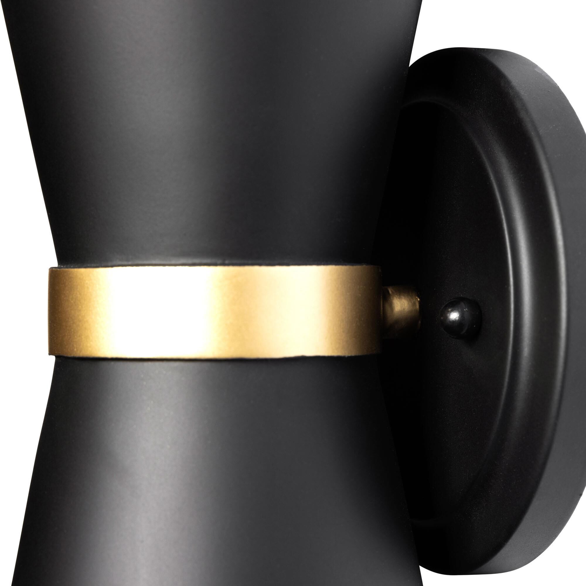 Shown in Matte Black/French Gold finish