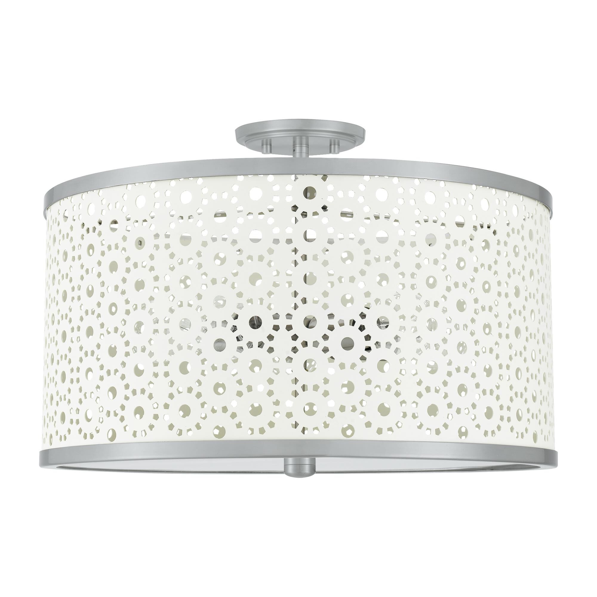 Emmeline 19 Inch 5 Light Semi Flush Mount by Quoizel