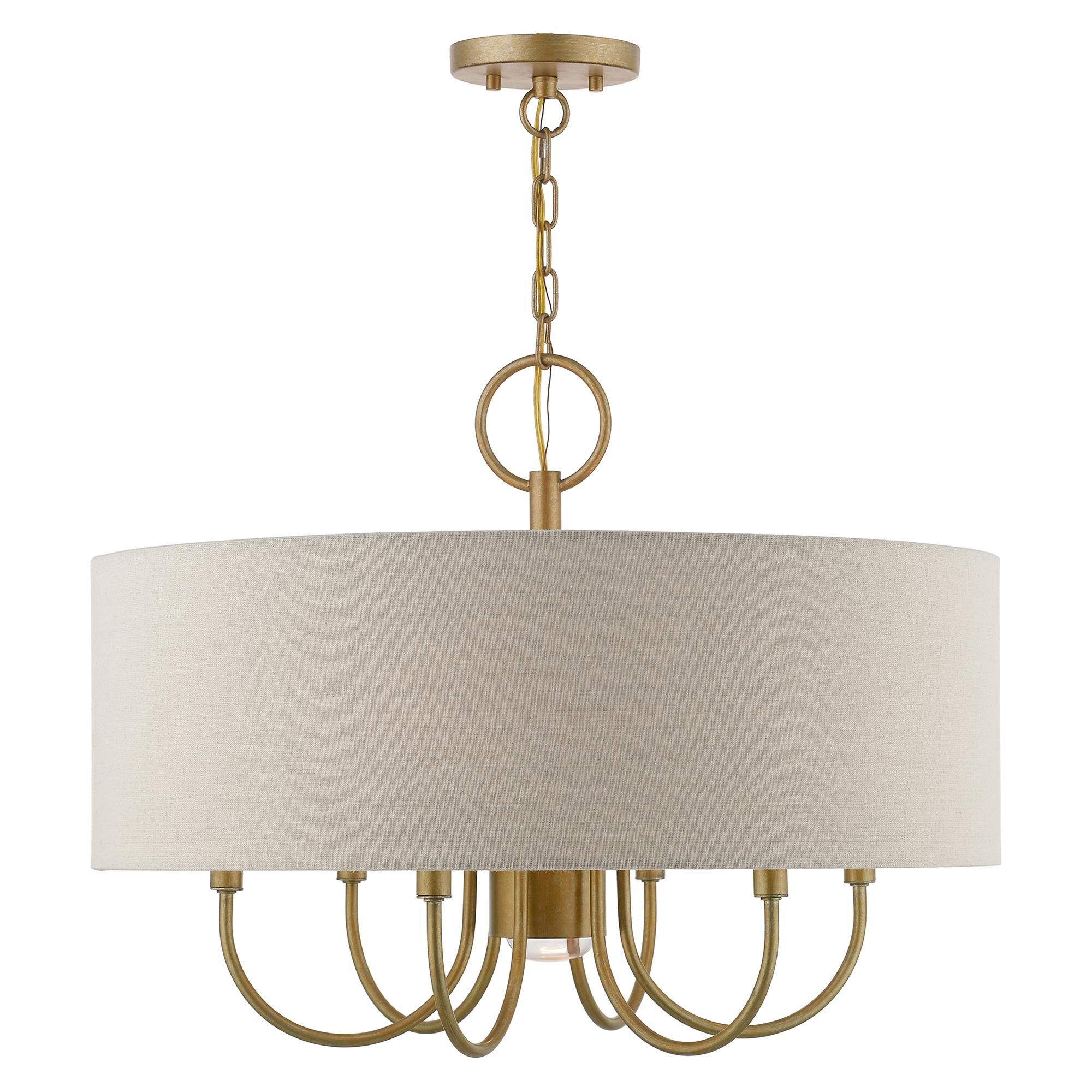 Burnett 24 Inch 7 Light Chandelier by Livex Lighting - Clearance