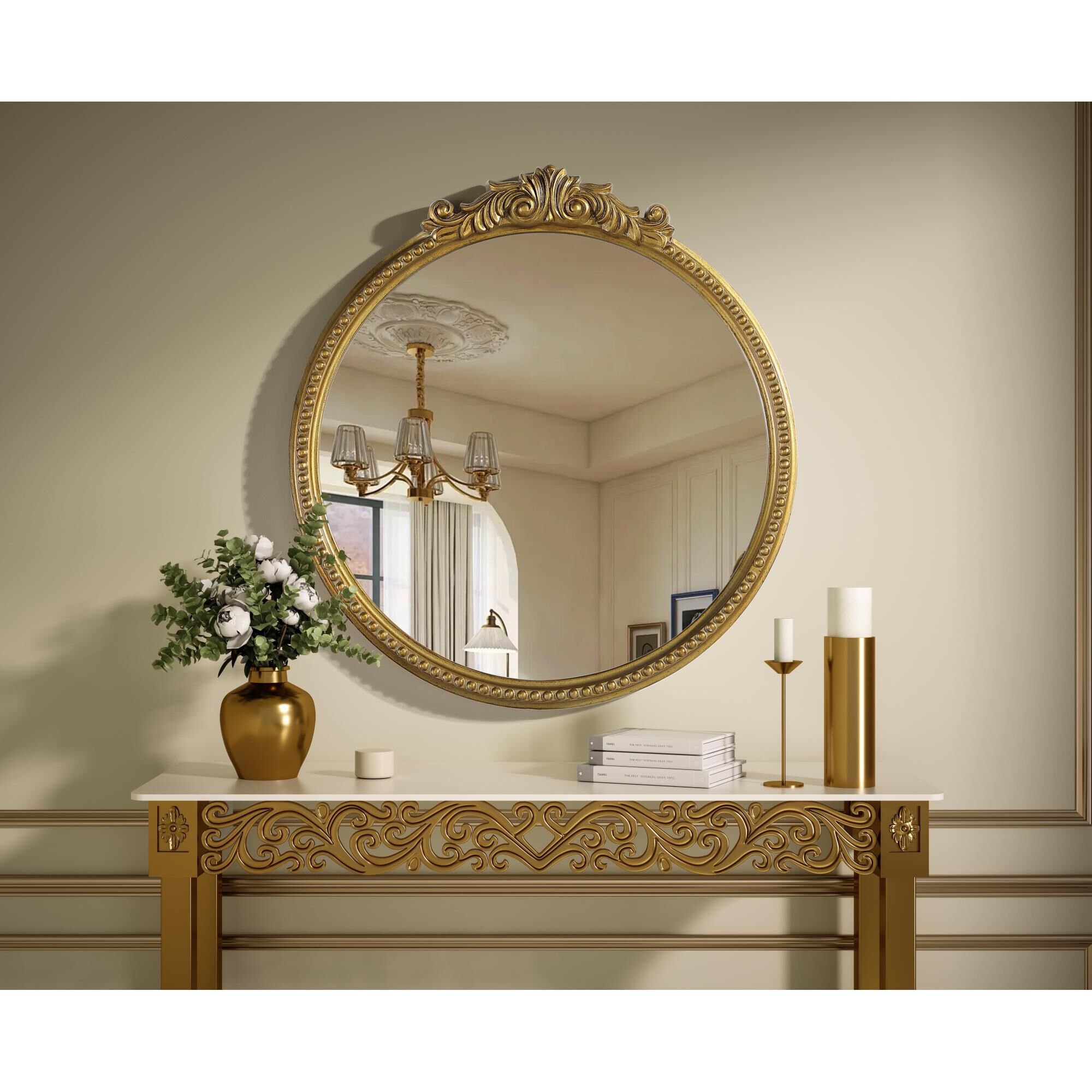 Naomi 26 Inch Decorative Mirror by Elegant Decor