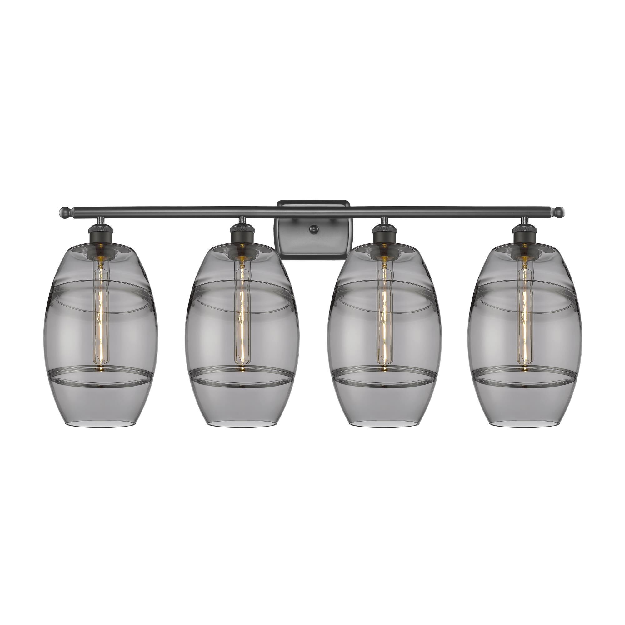 Shown in Oil Rubbed Bronze finish and Light Smoke glass