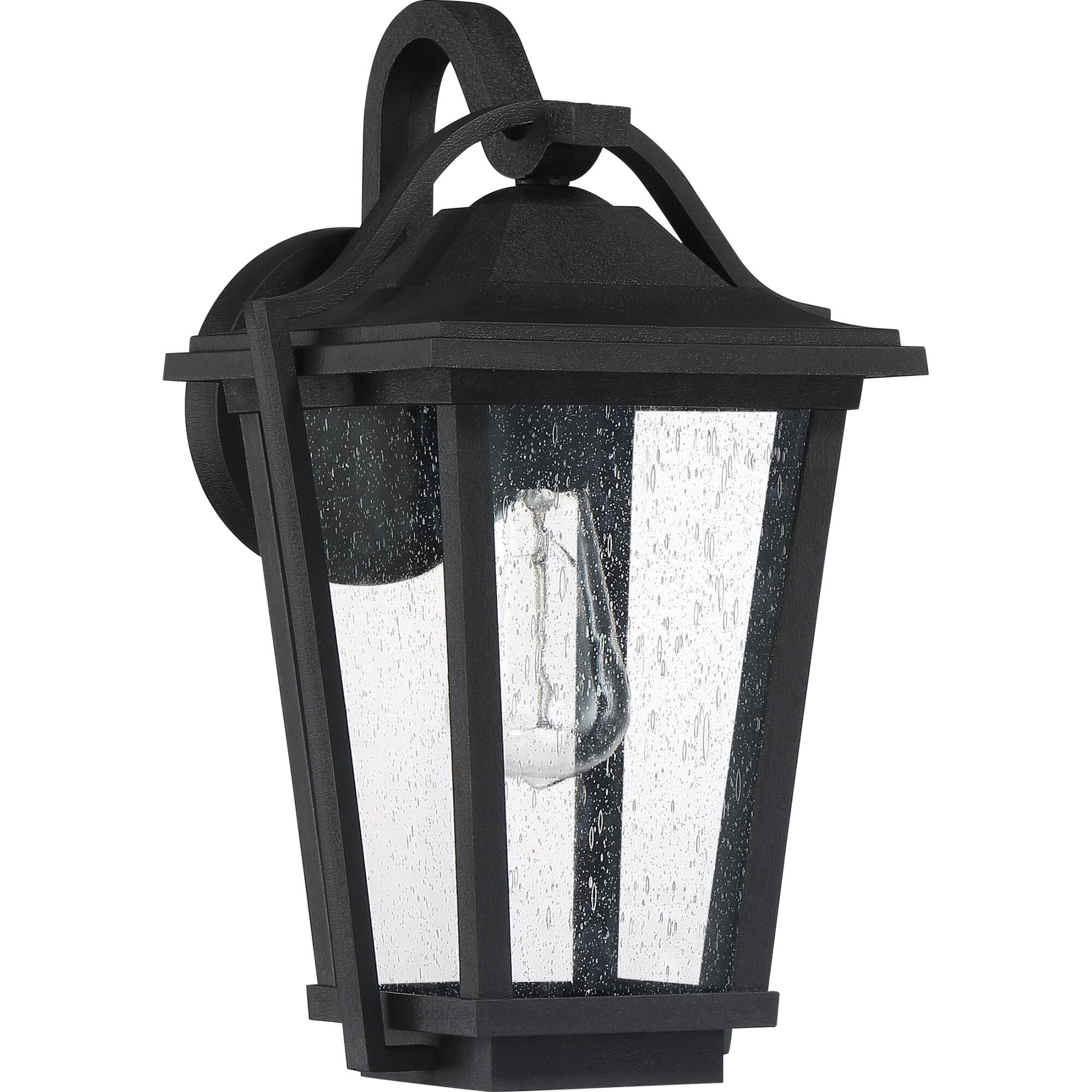 Shown in Earth Black finish and Clear Seedy Glass shade