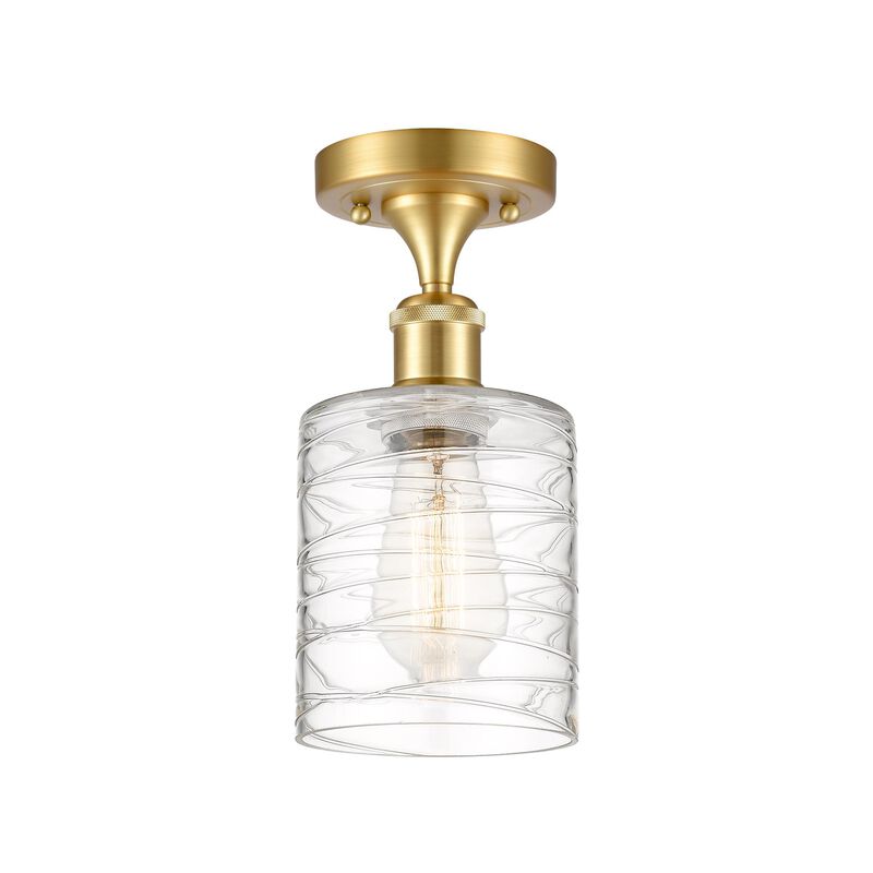 Bruno Marashlian Cobbleskill 5 Inch 1 Light LED Semi Flush Mount by Innovations Lighting